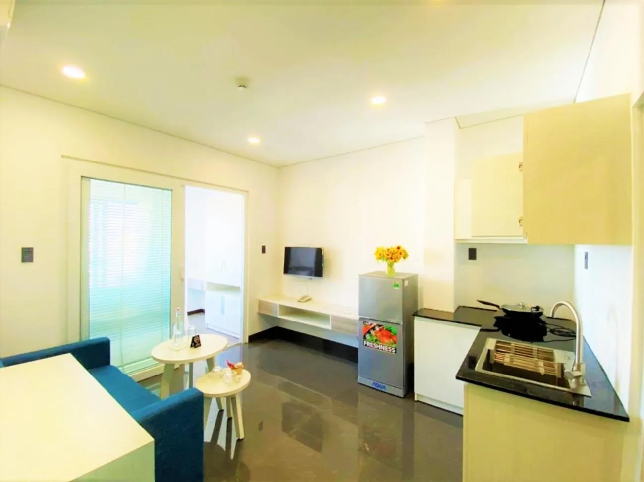 Kitchen or kitchenette in Olivia Hotel and Apartment