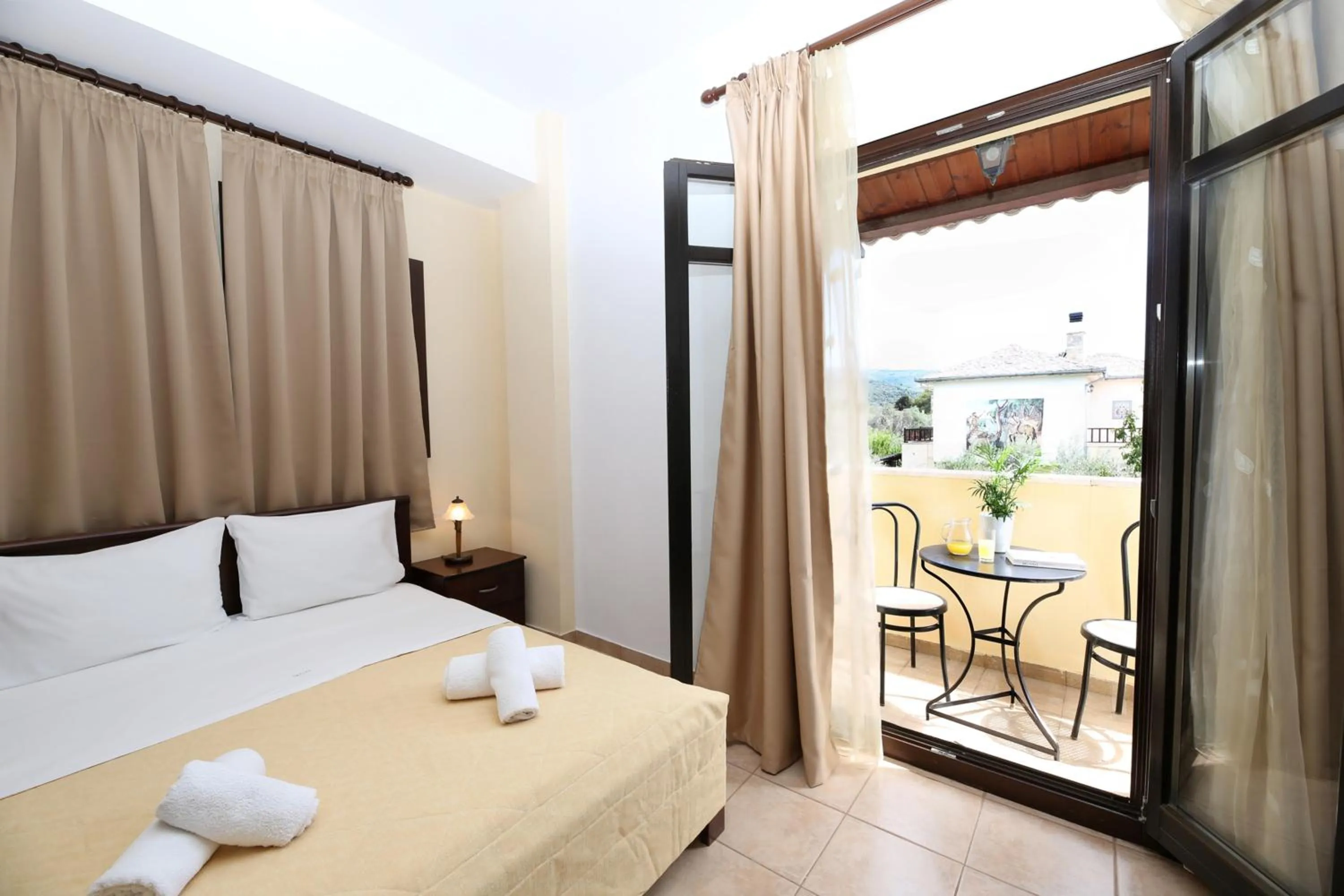 Bed in Palirria Hotel & Studios