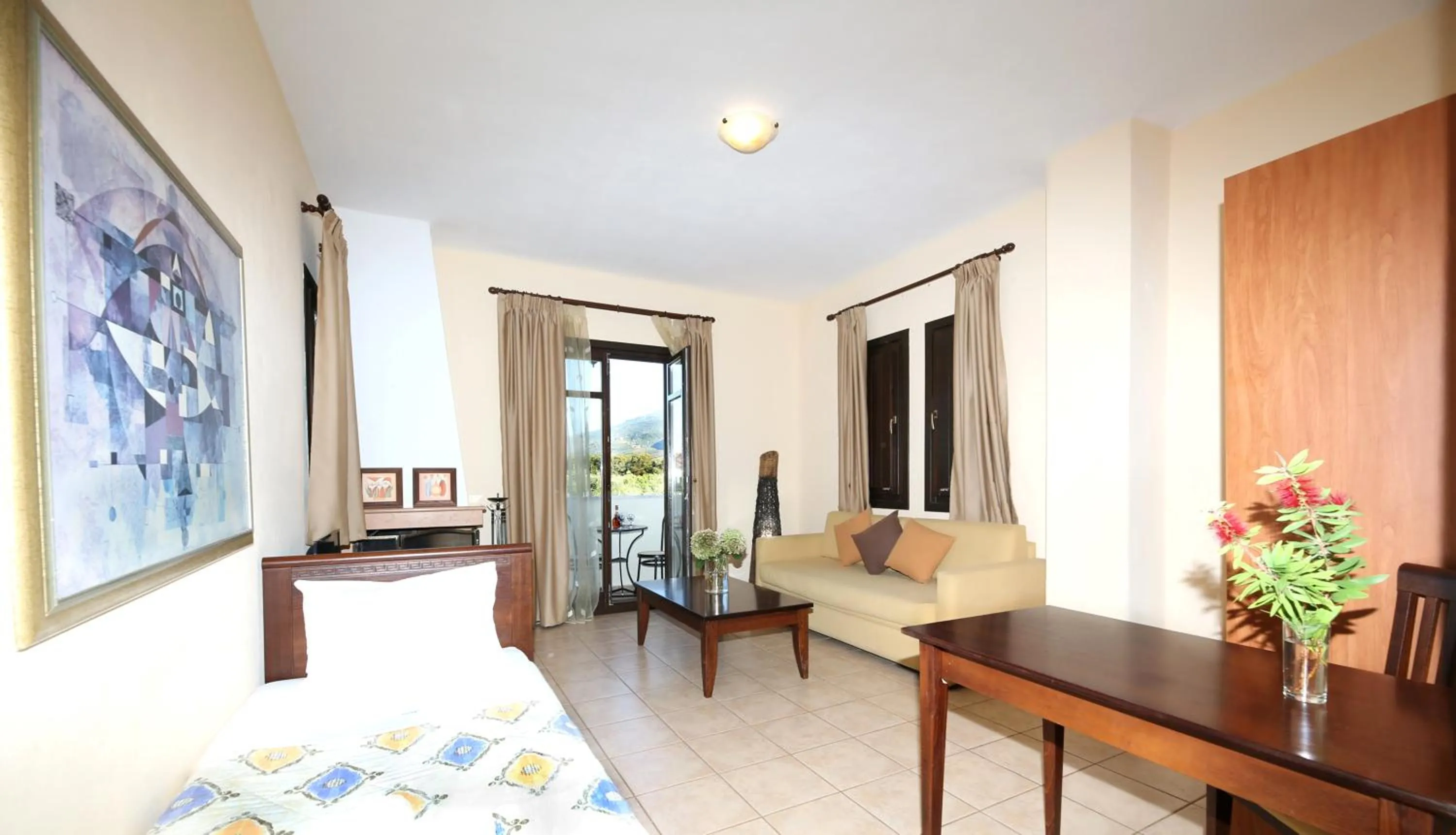 Living room in Palirria Hotel & Studios