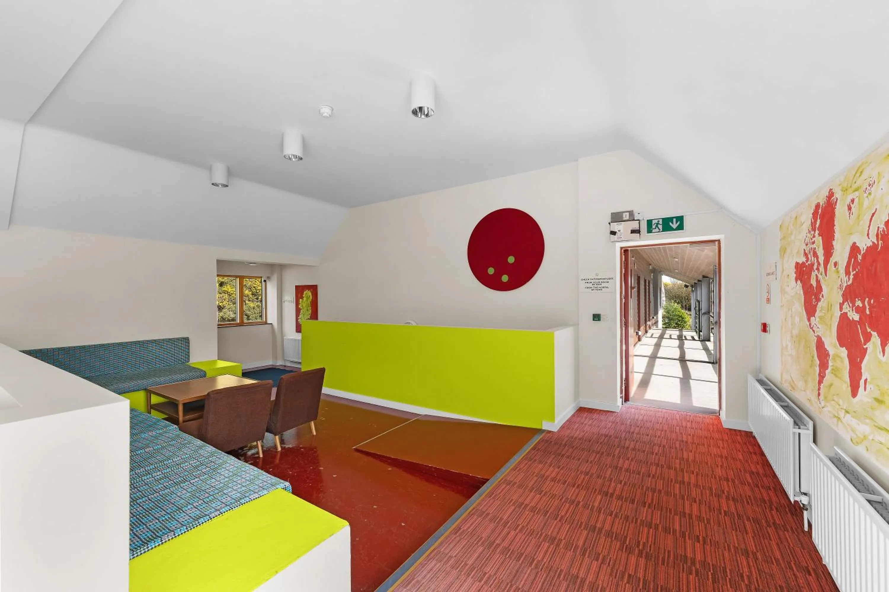 Seating area in Knockree Hostel