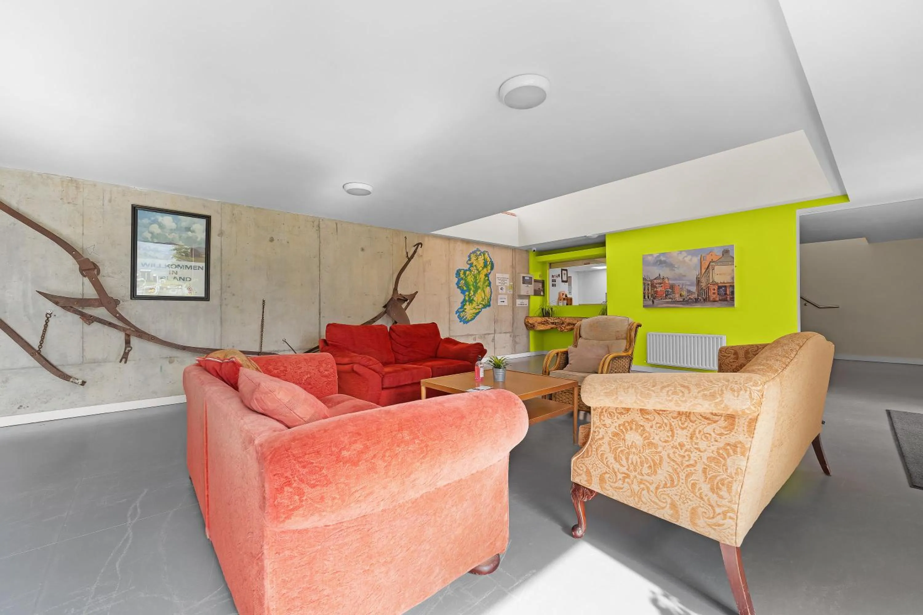 Lobby or reception in Knockree Hostel