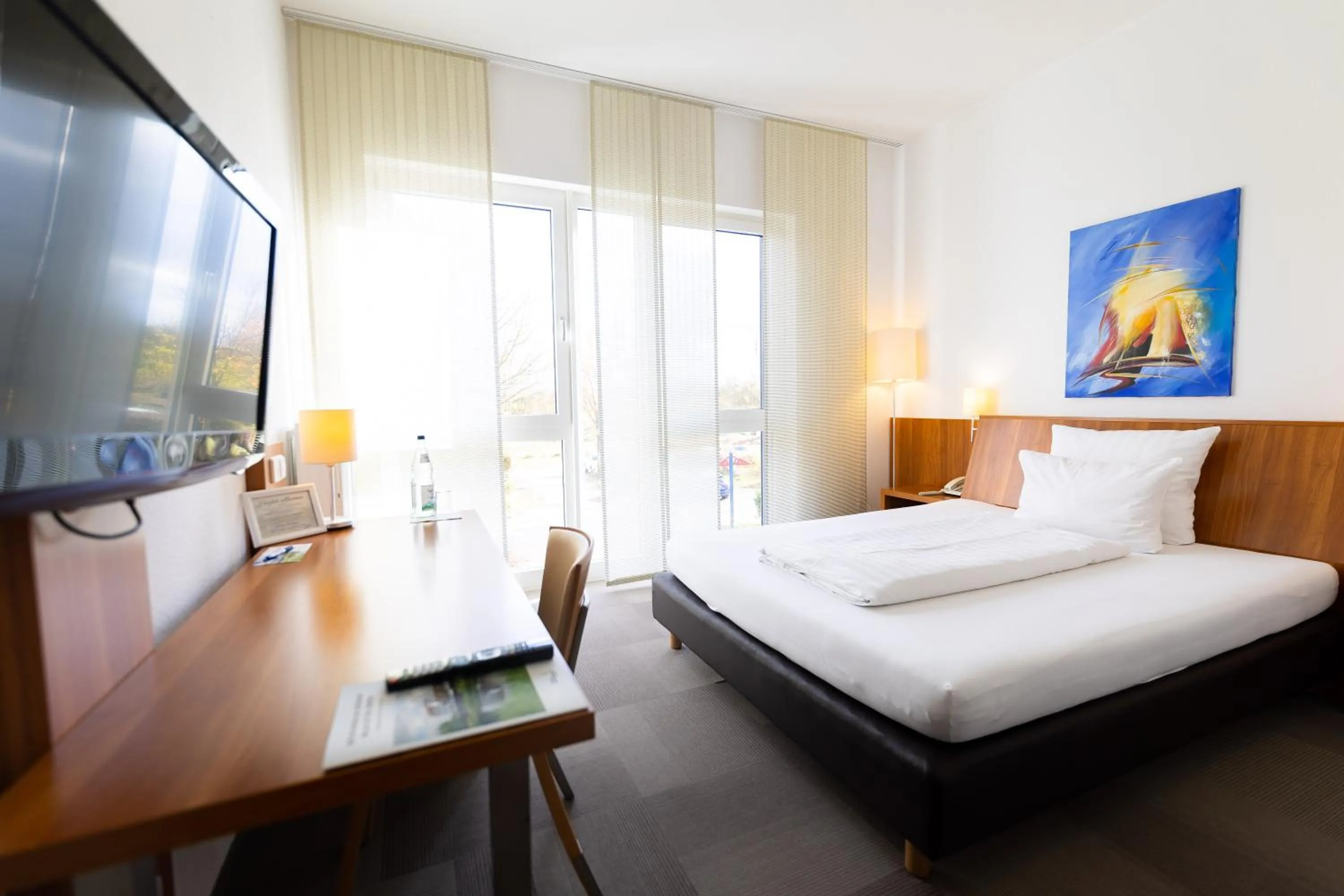 Bed in Hotel Darstein