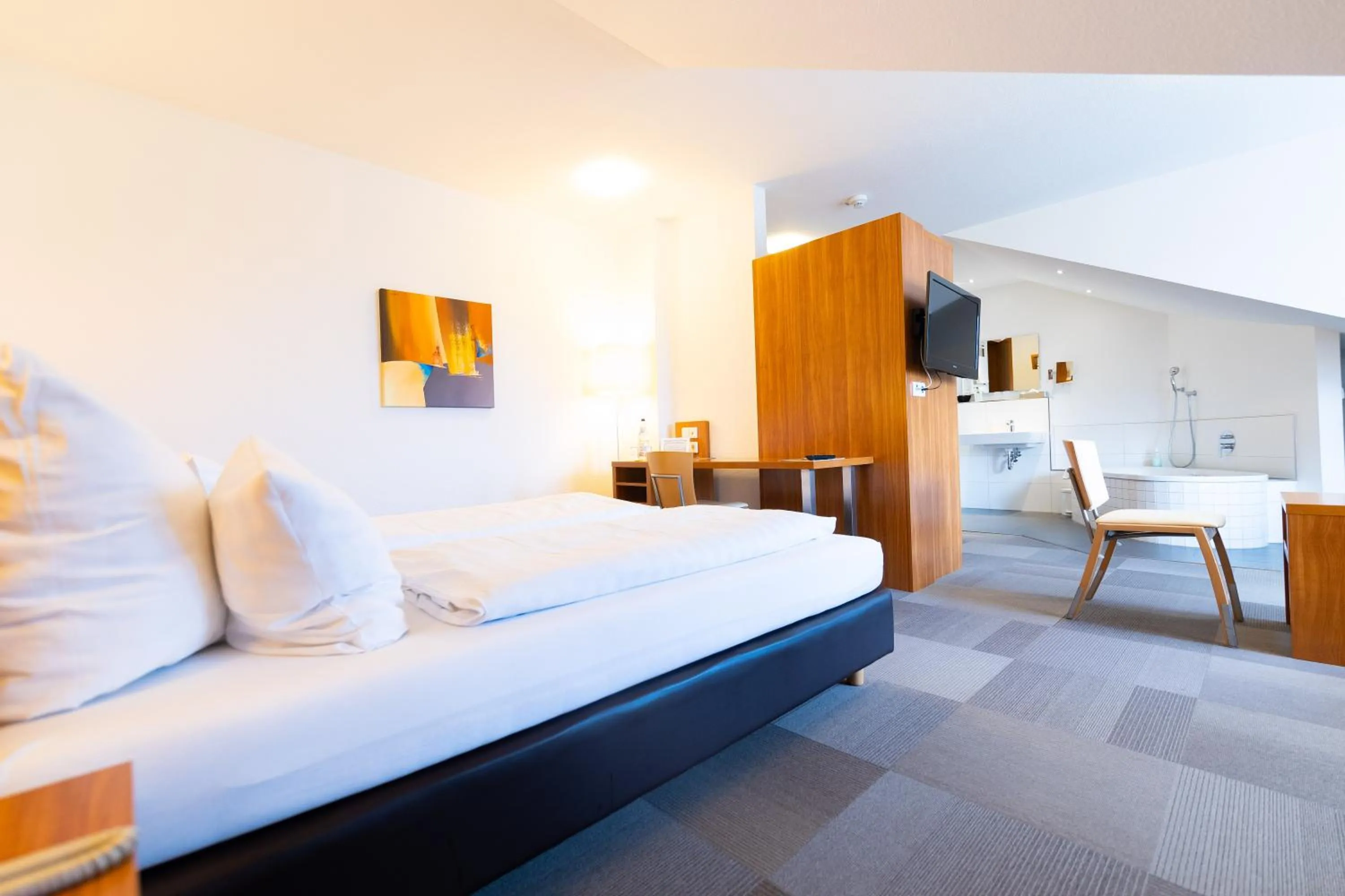 Bed in Hotel Darstein