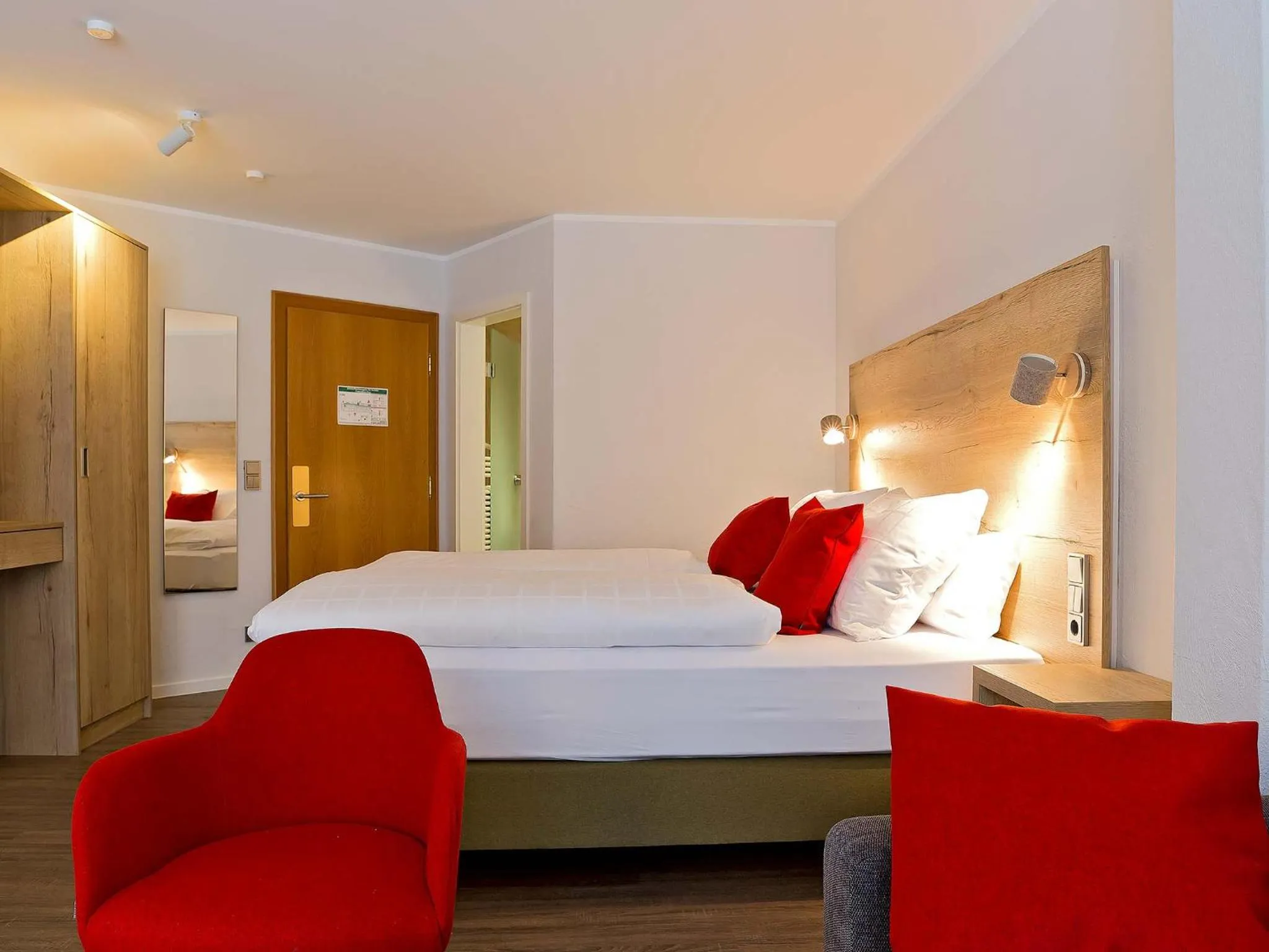 Bed in Elements Hotel Christlessee