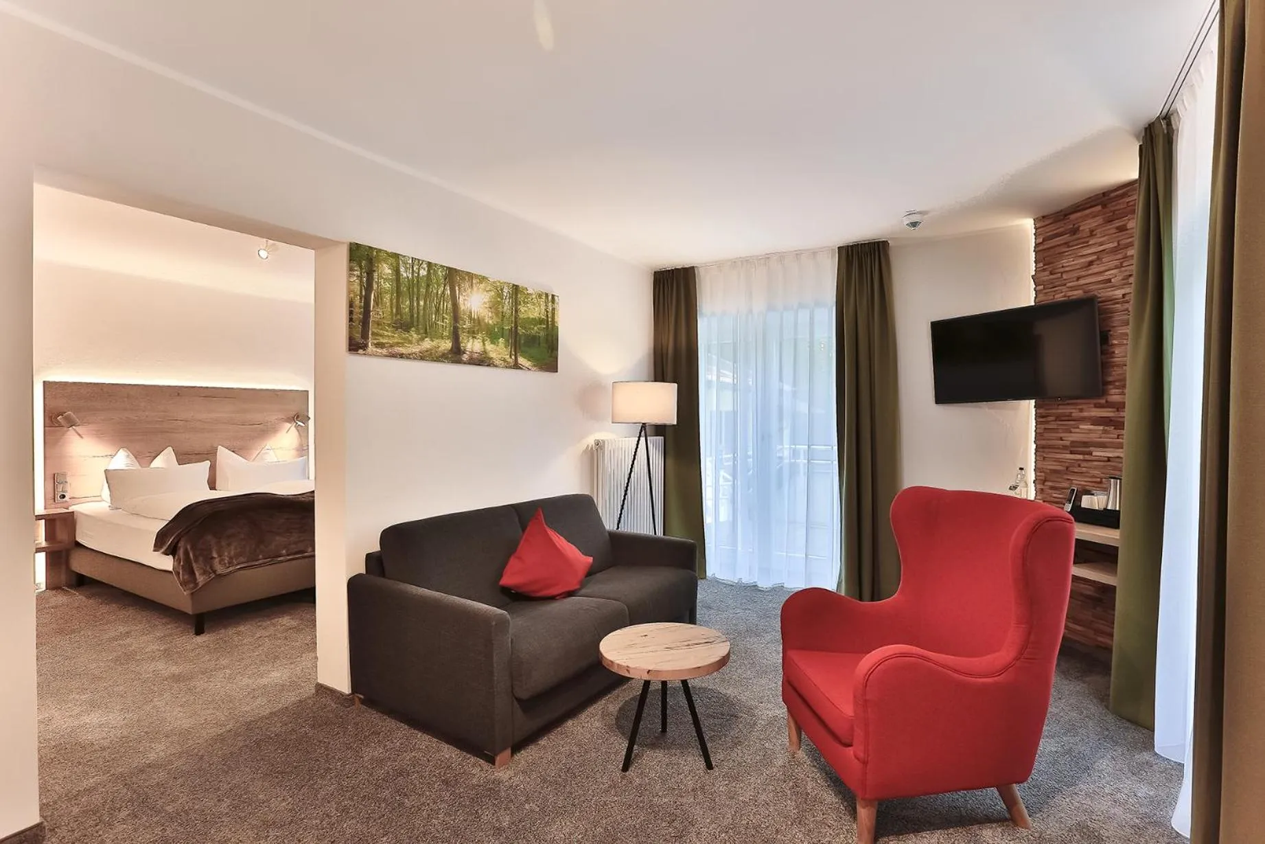 Bed in Elements Hotel Christlessee