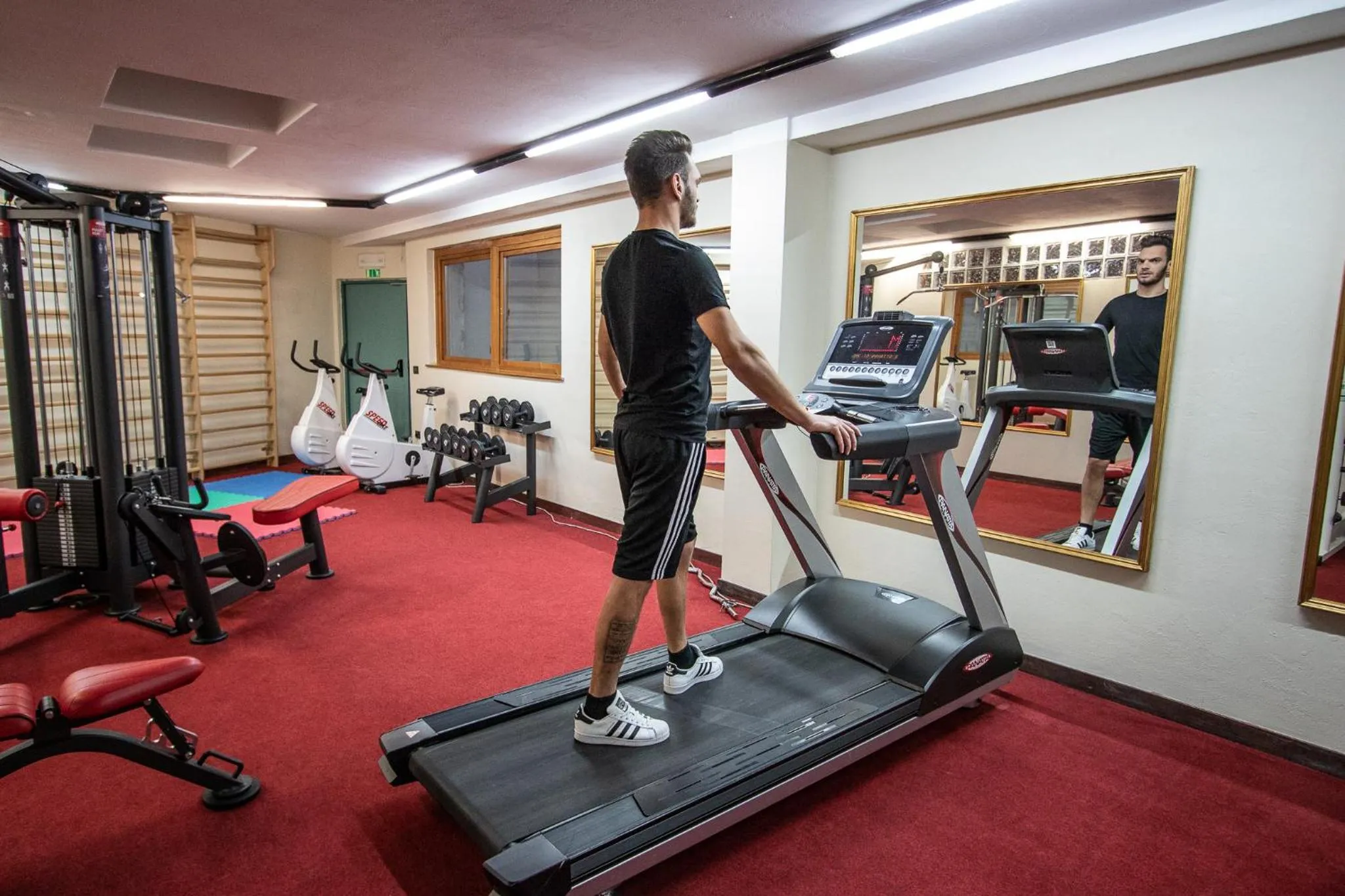 Fitness centre/facilities in Hotel Piandineve