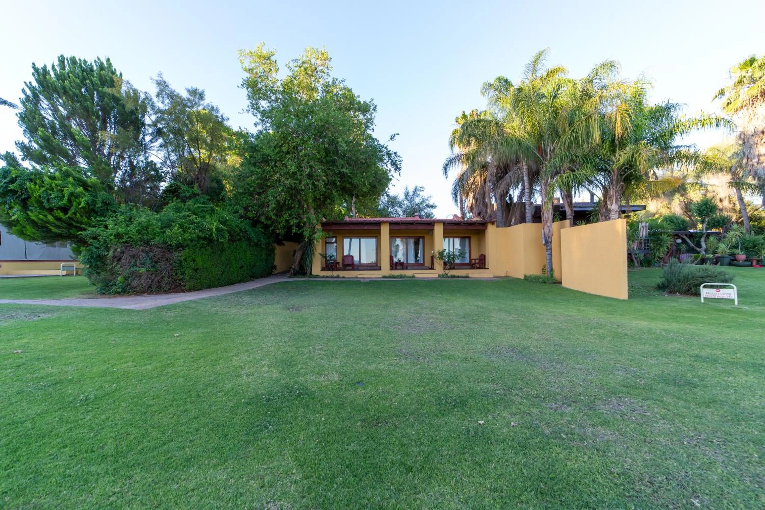 Patio in Sunriver Kalahari Lodge Riverside stay in Upington