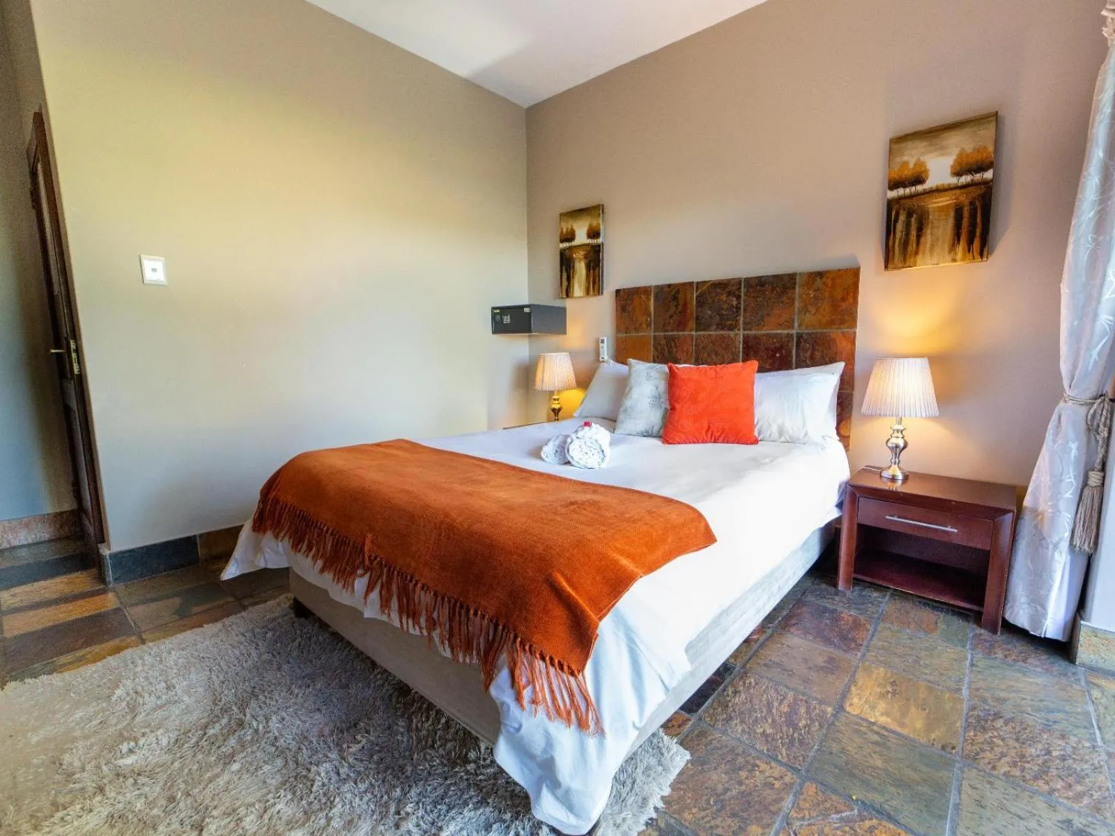 Bed in Sunriver Kalahari Lodge Riverside stay in Upington