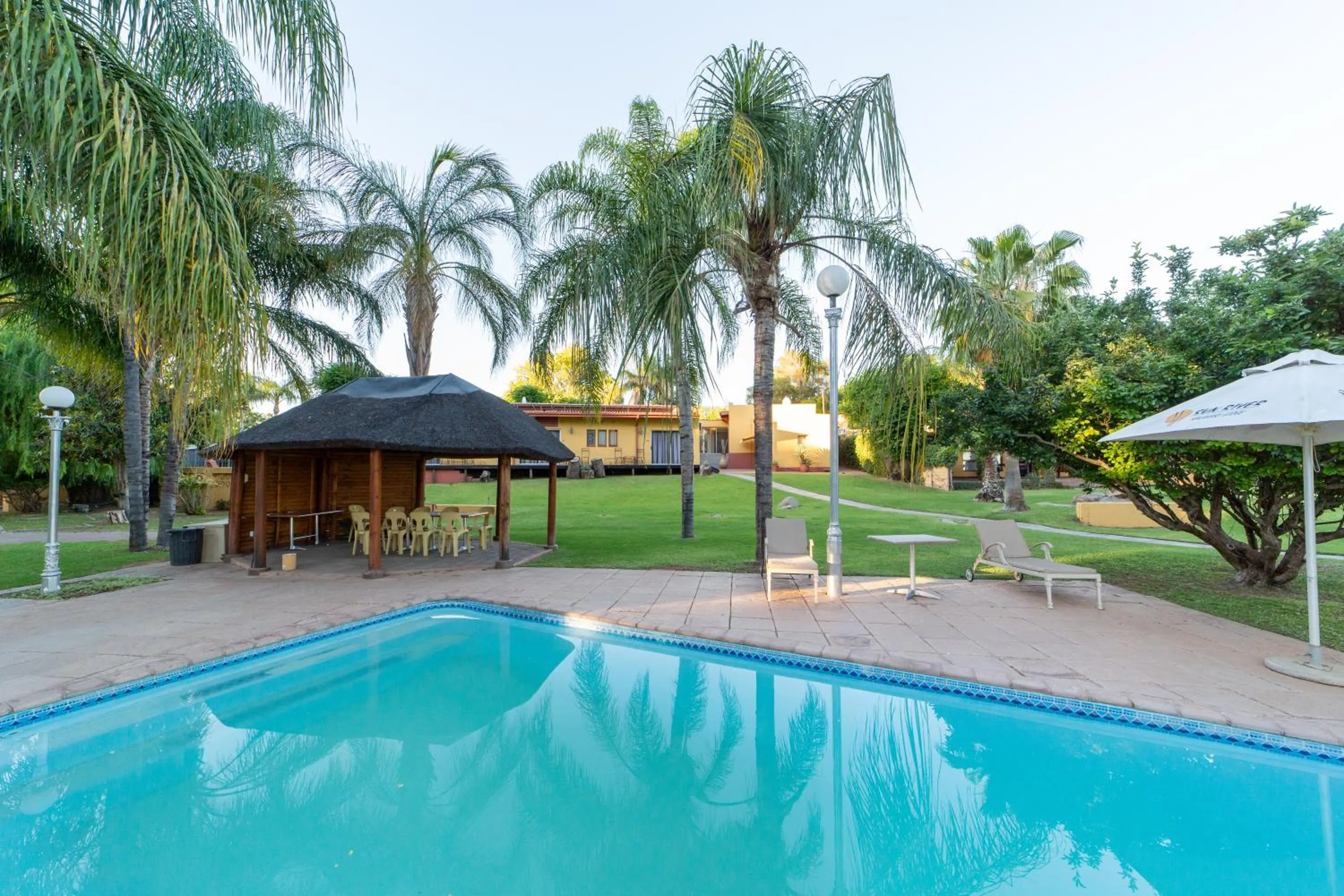 Swimming pool in Sunriver Kalahari Lodge Riverside stay in Upington