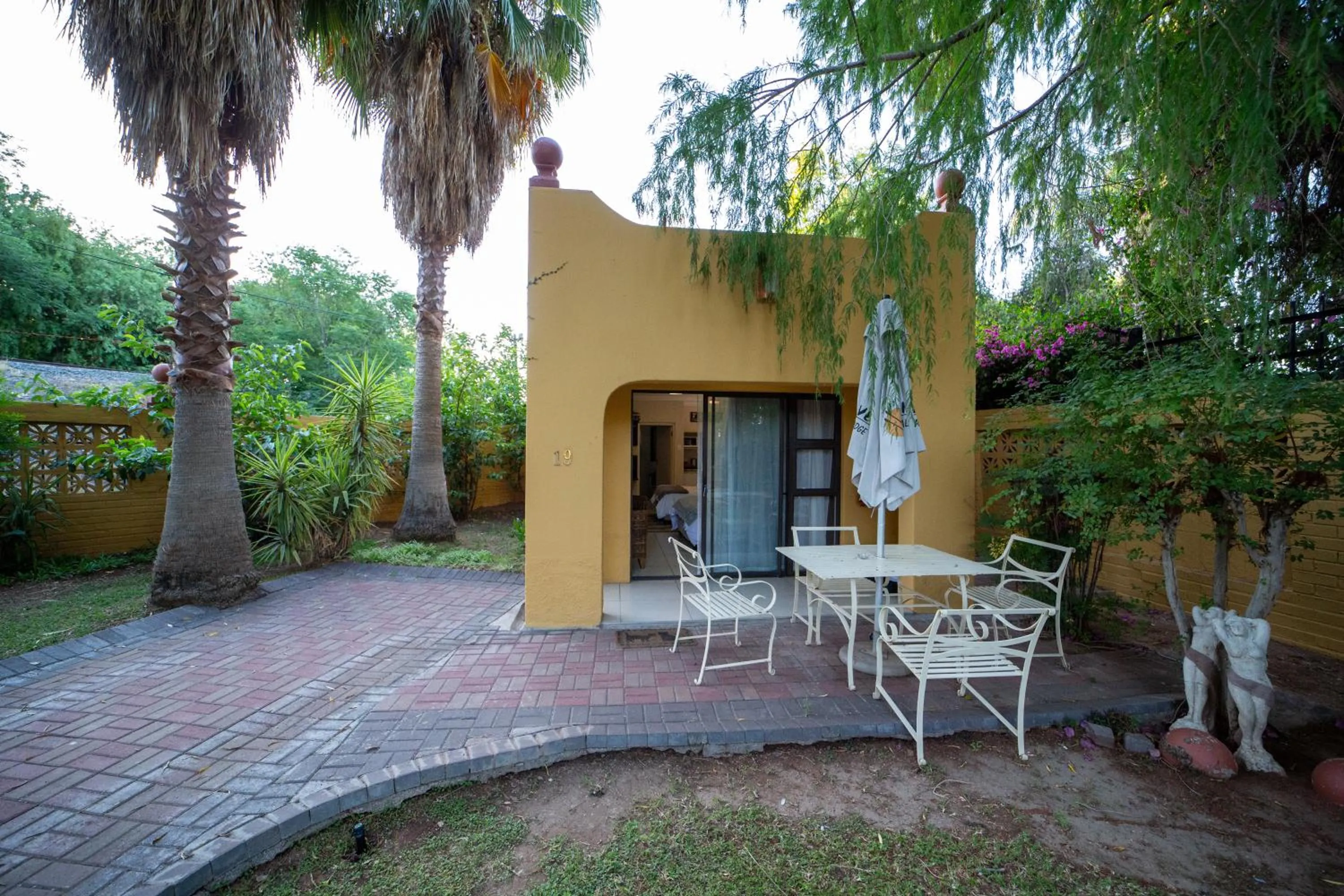 Patio in Sunriver Kalahari Lodge Riverside stay in Upington