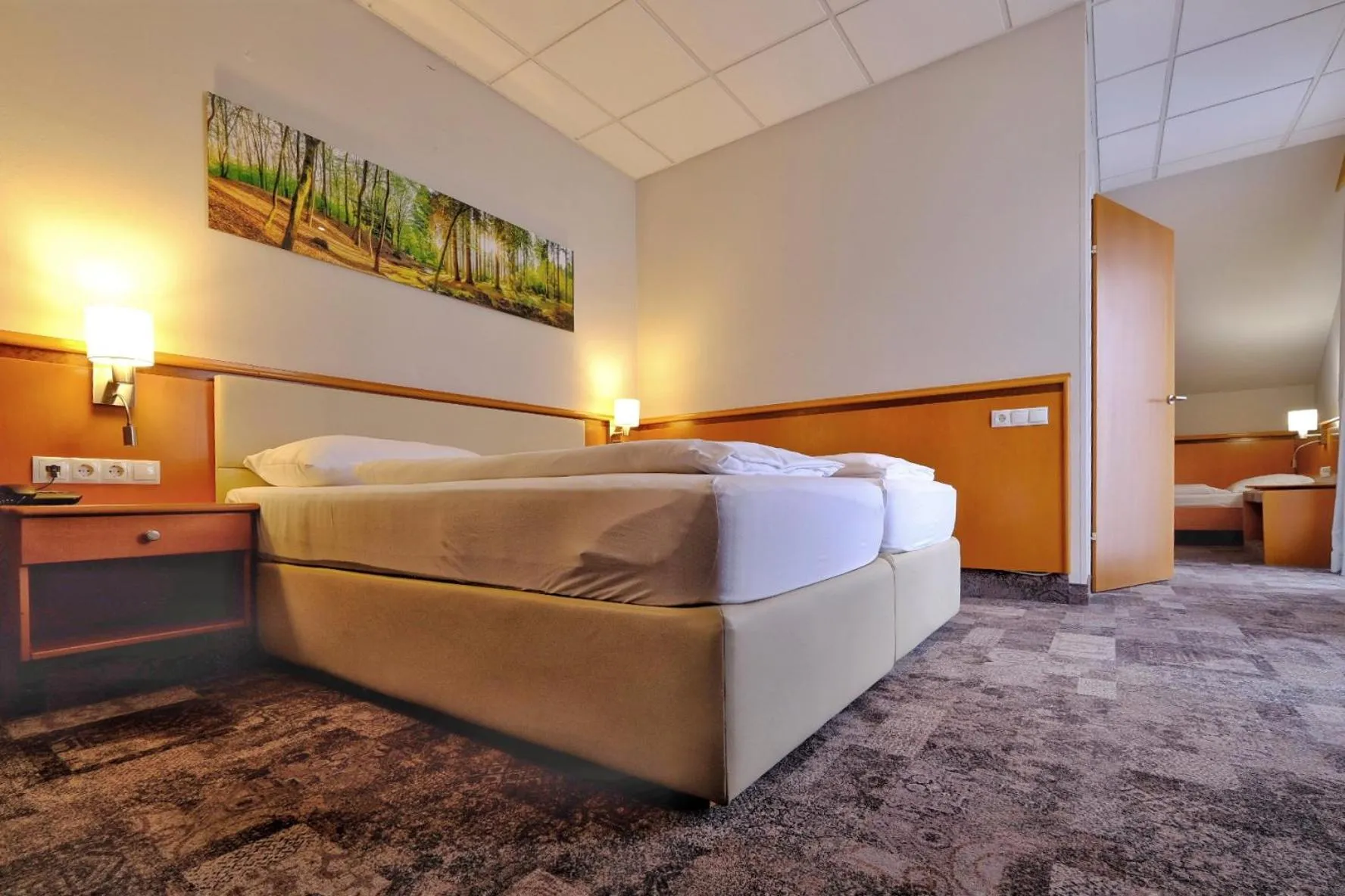 Bed in Hotel Beethoven