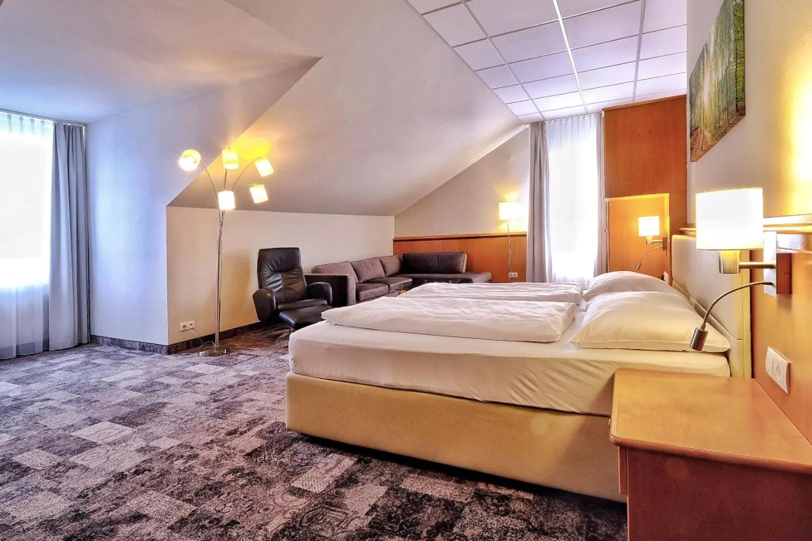 Bed in Hotel Beethoven