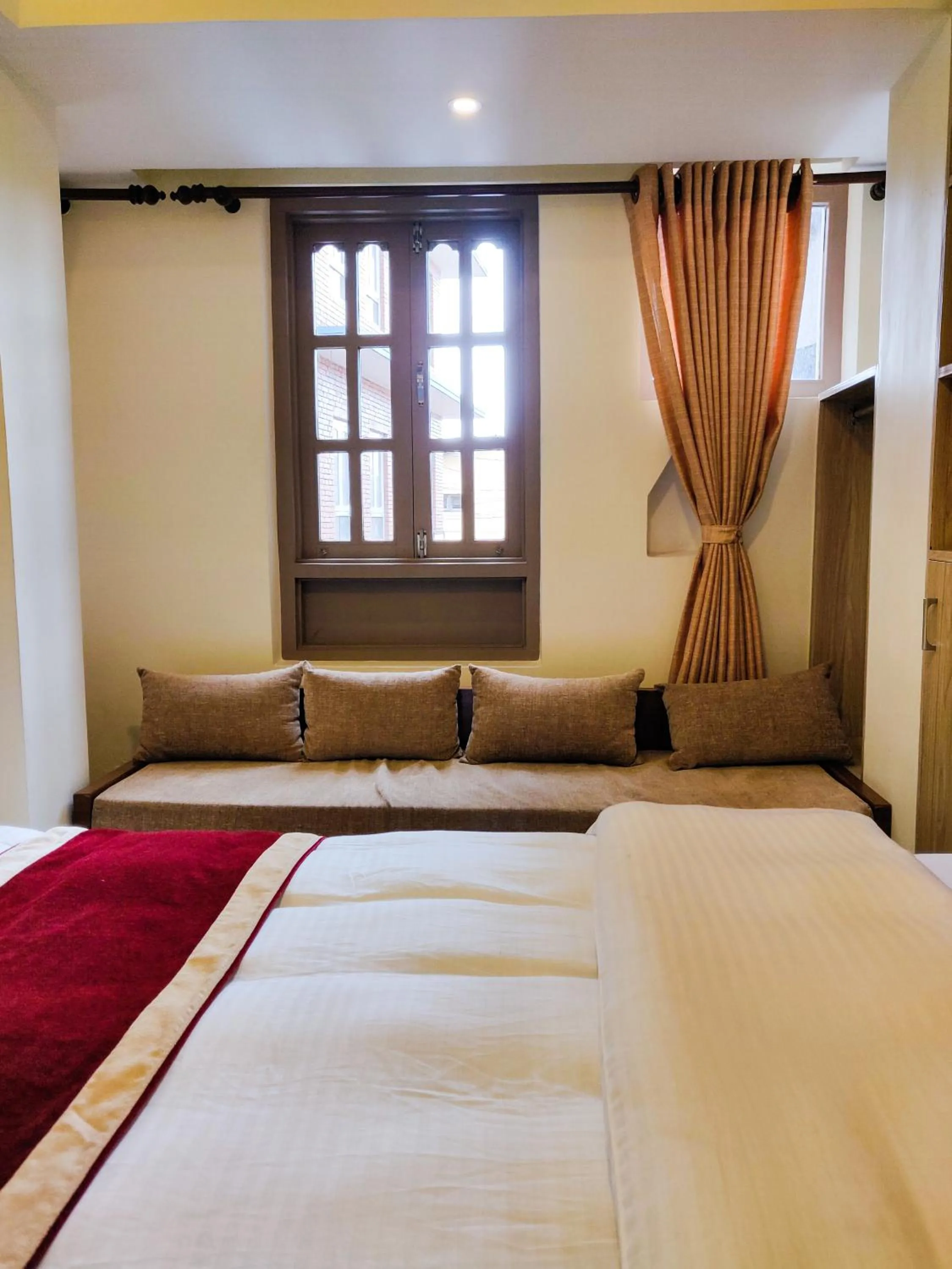 Photo of the whole room, Bed in Hotel Central Bhaktapur