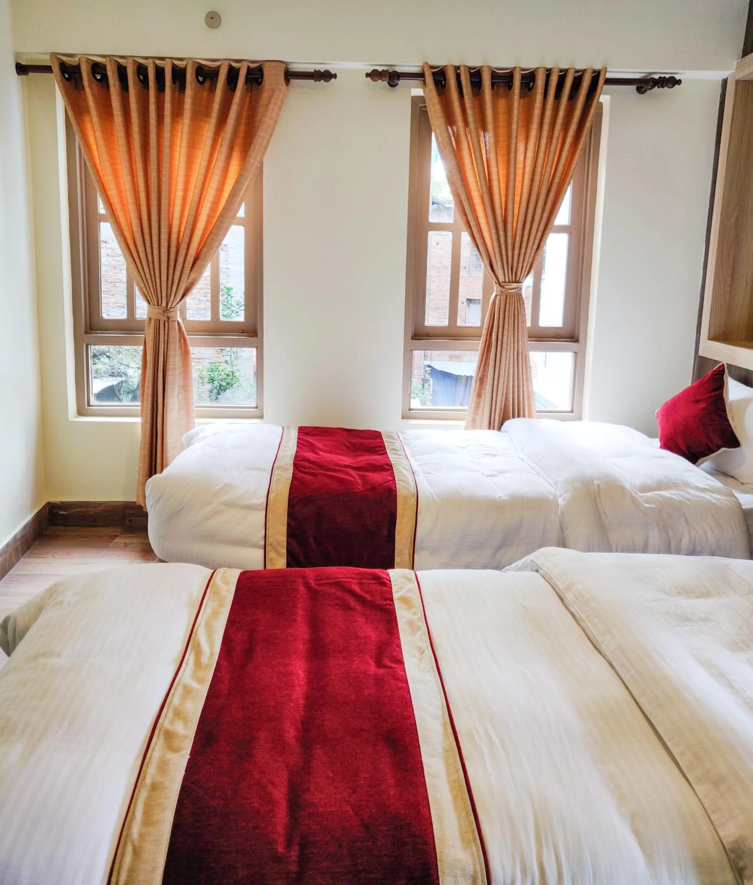 Bed in Hotel Central Bhaktapur