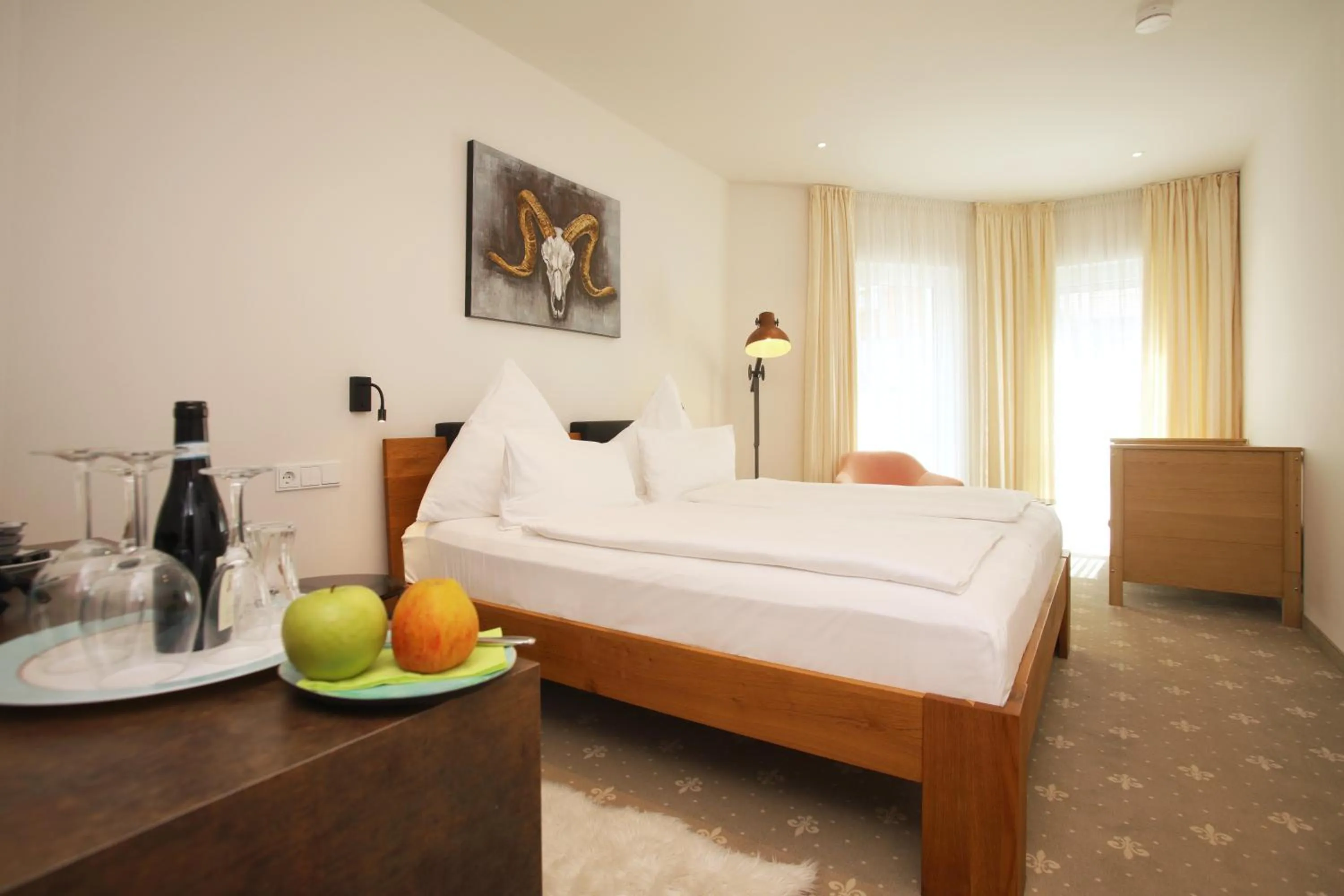 Bed in Romantik Hotel Landhaus Biewald