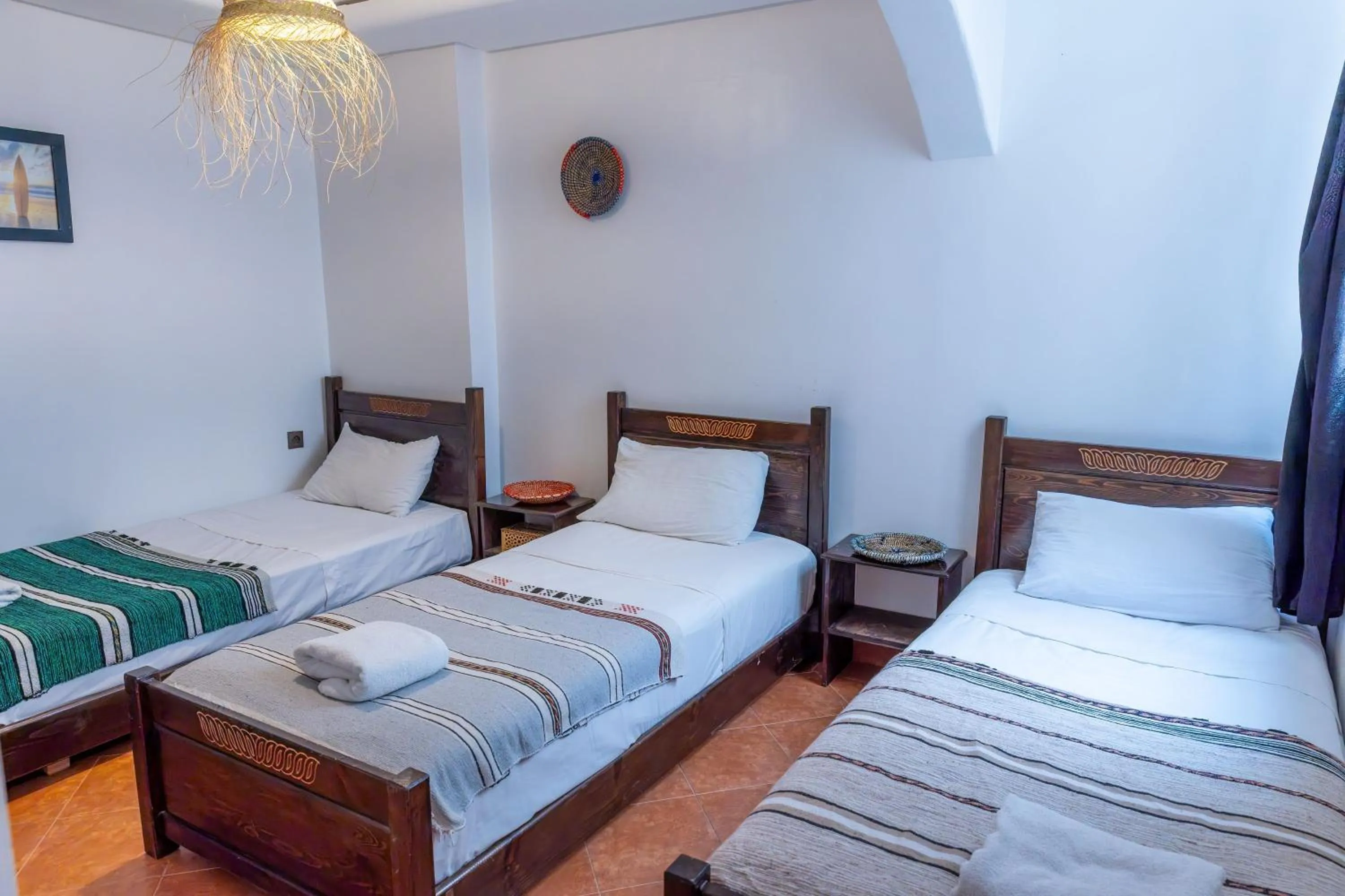 Bed in Hola Surf Morocco