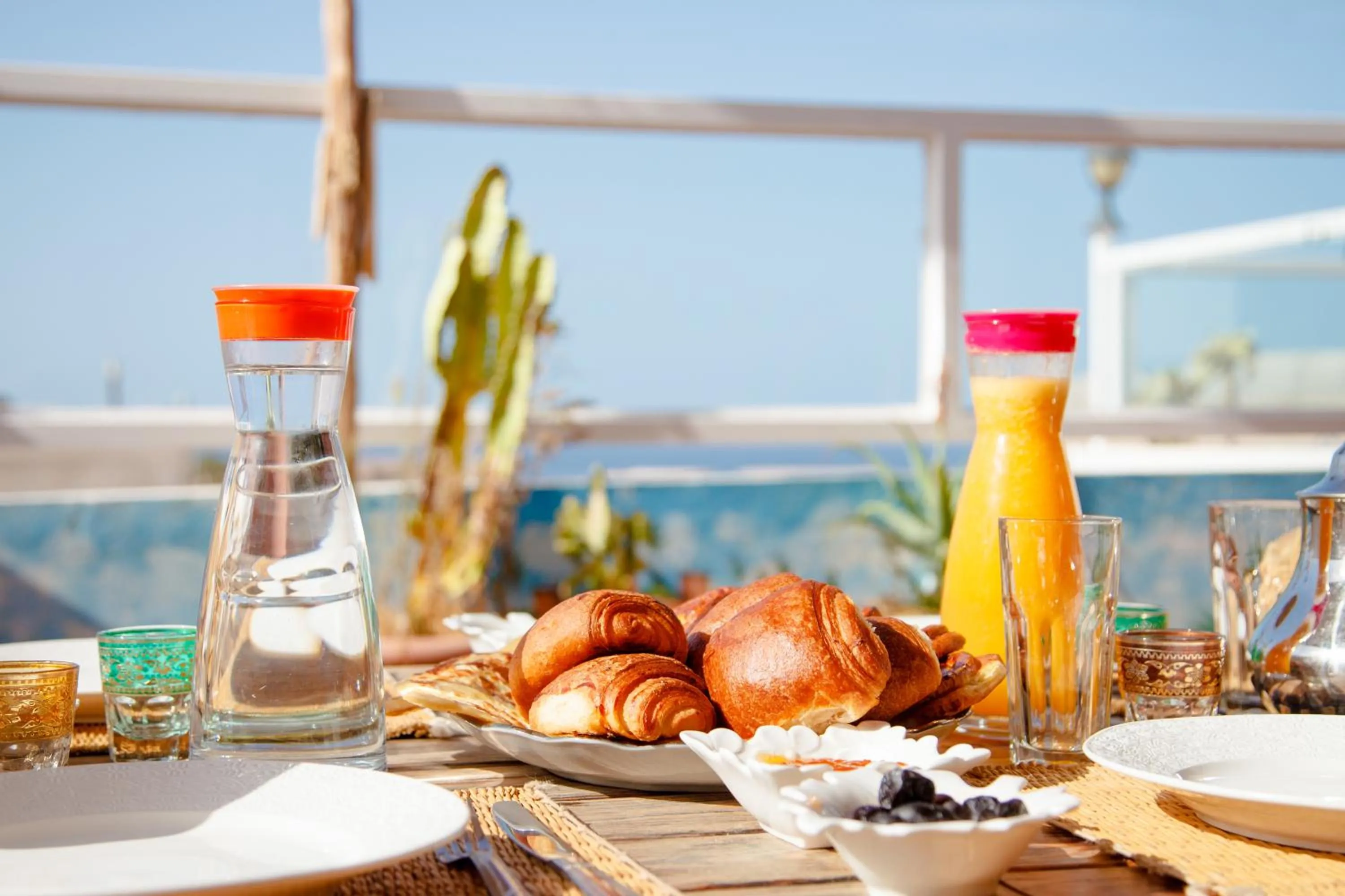 Breakfast in Hola Surf Morocco