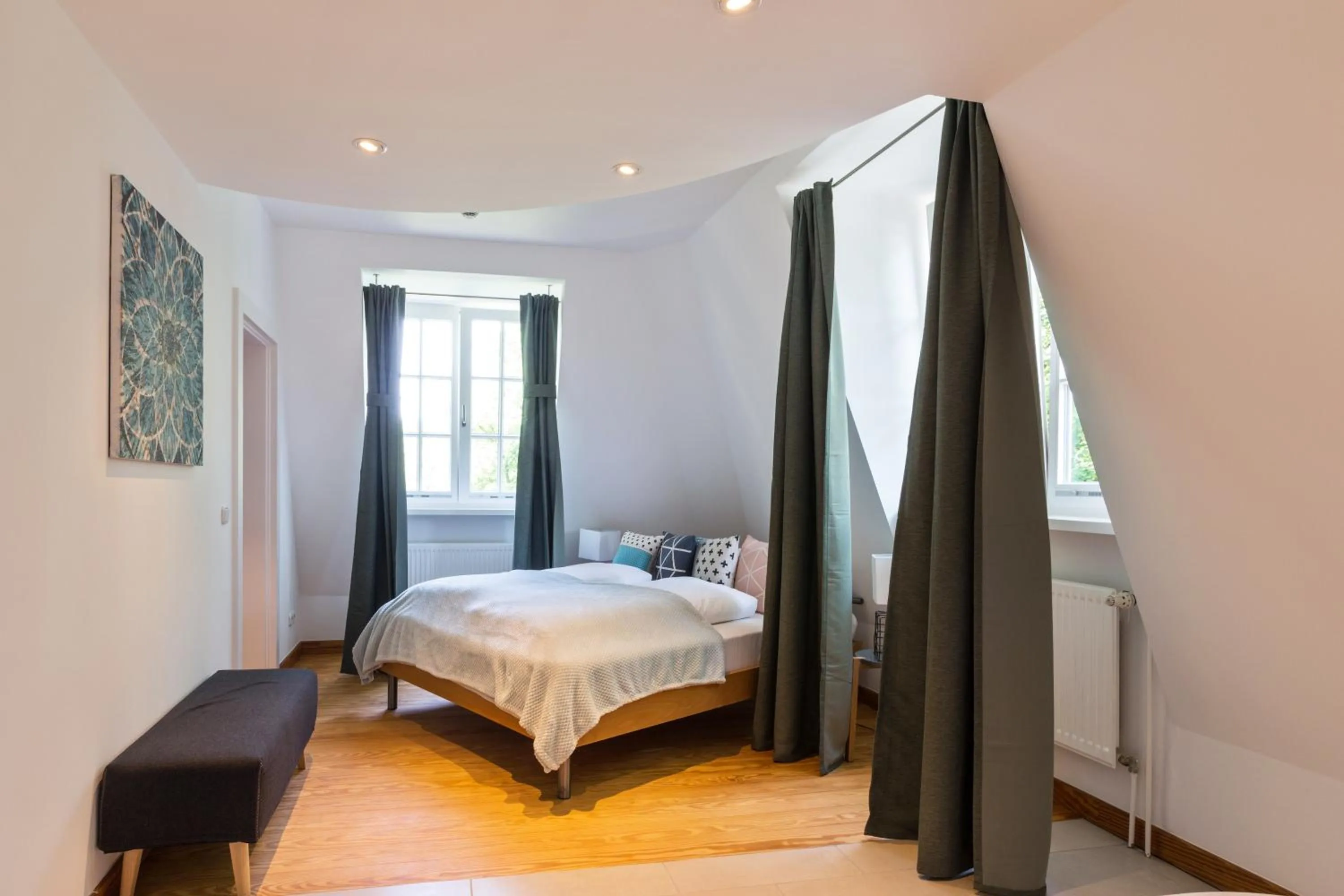 Bed in Seehotel Villago