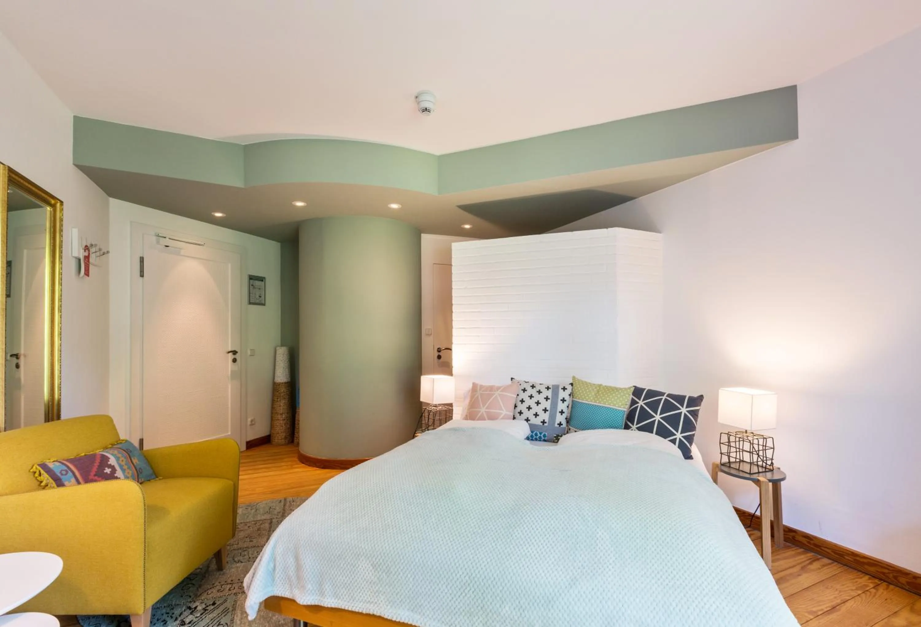 Bed in Seehotel Villago