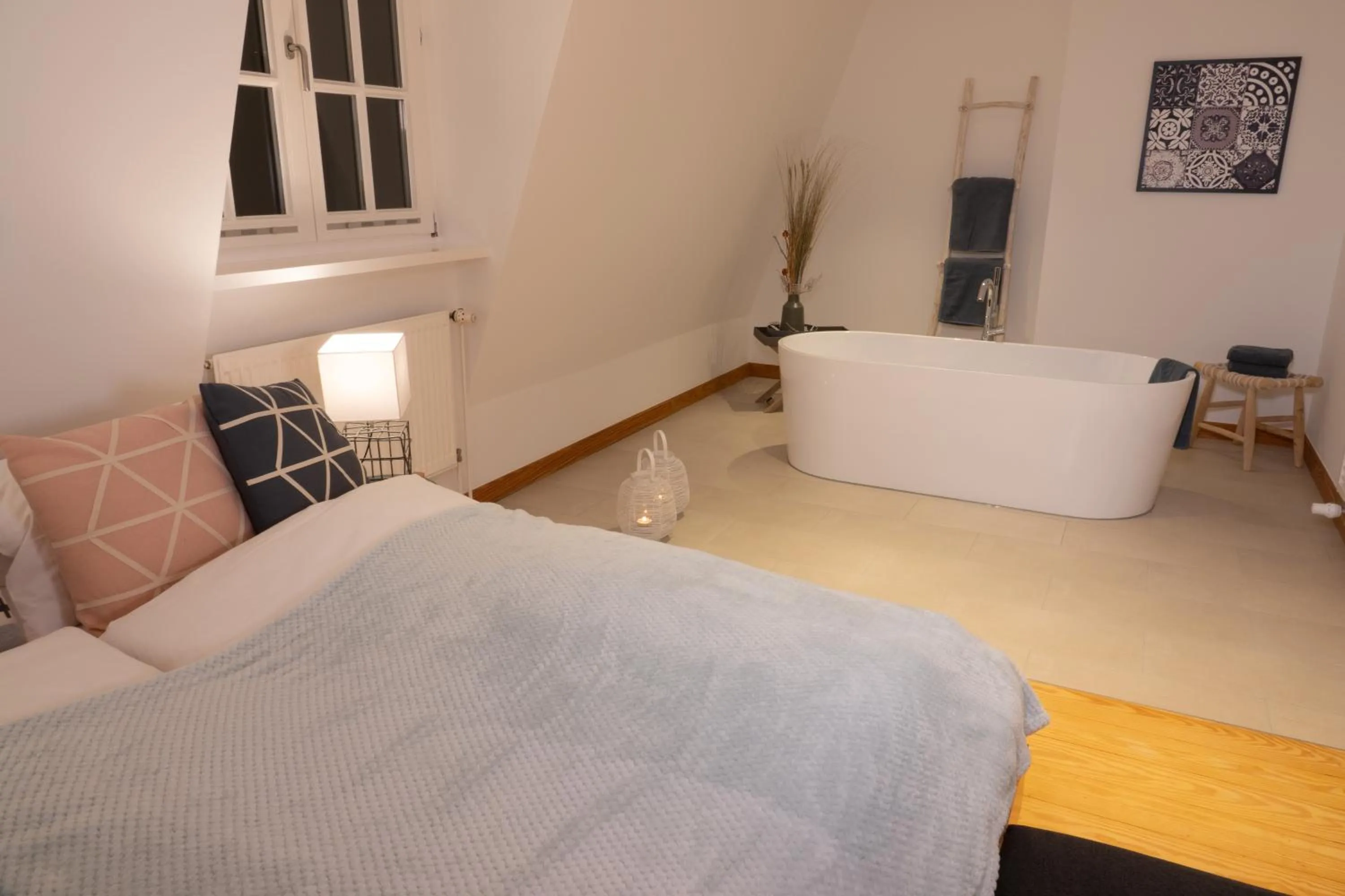 Bed in Seehotel Villago