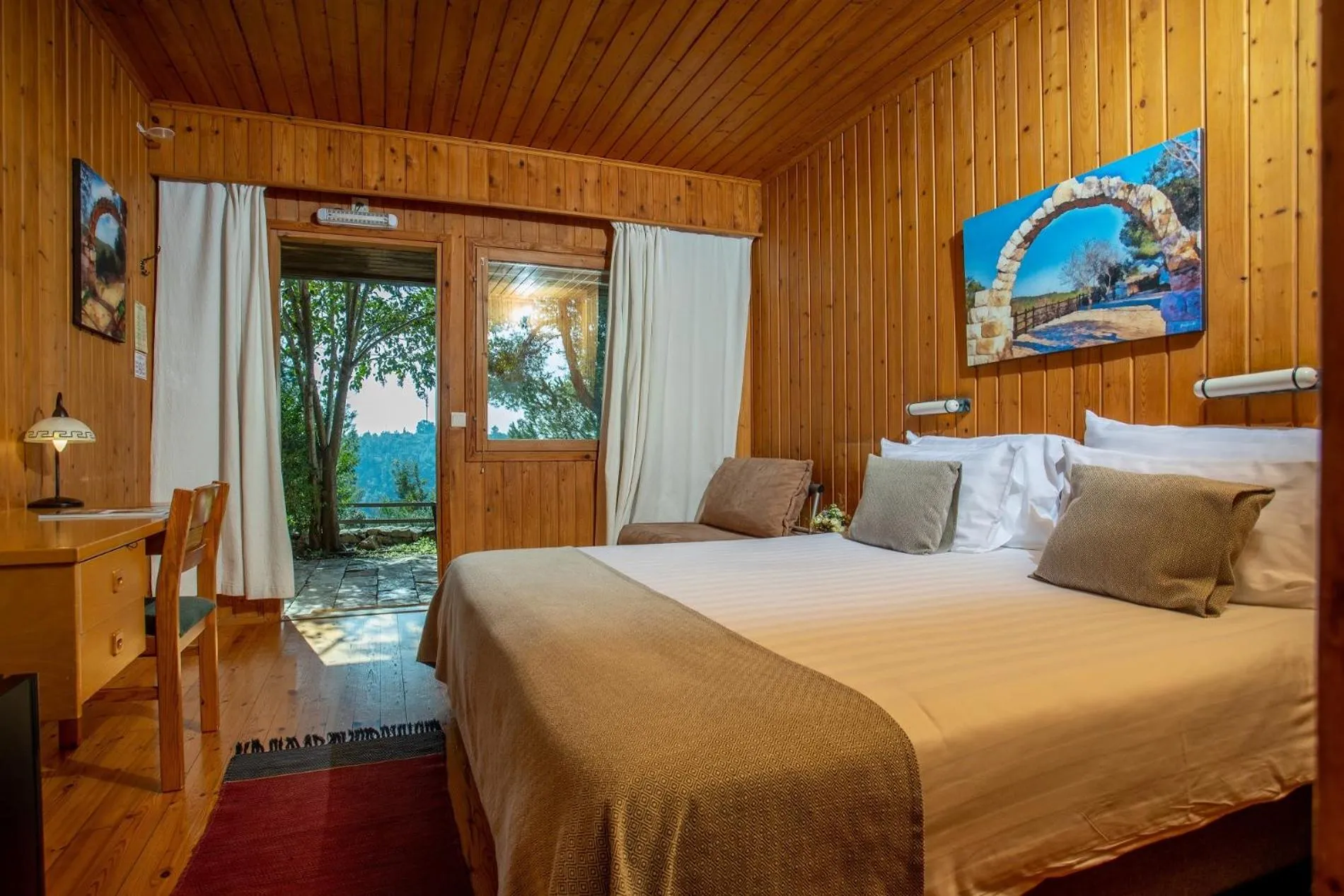 Photo of the whole room, Bed in Logos hotel in Yad Hashmona