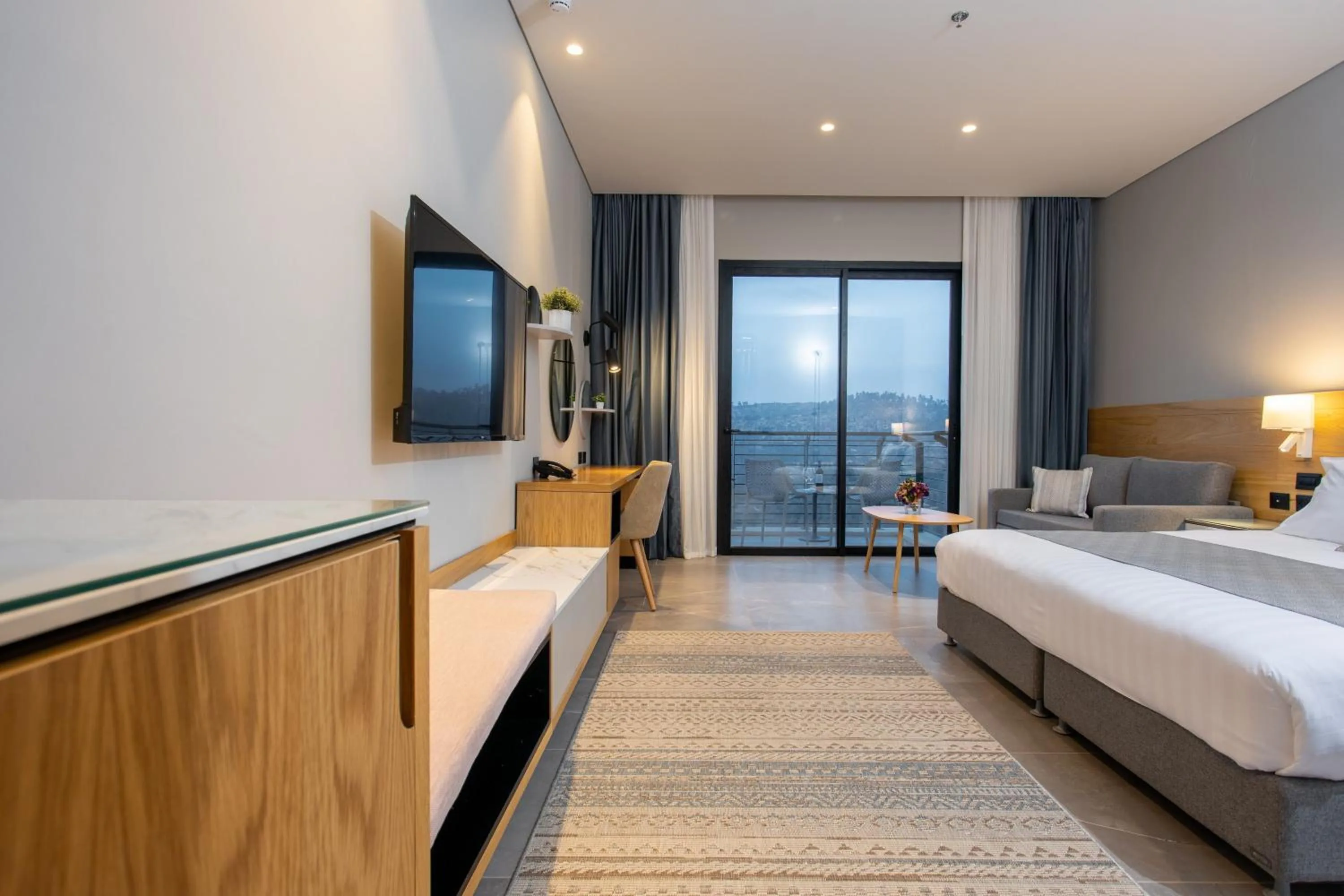 Photo of the whole room, Bed in Logos hotel in Yad Hashmona