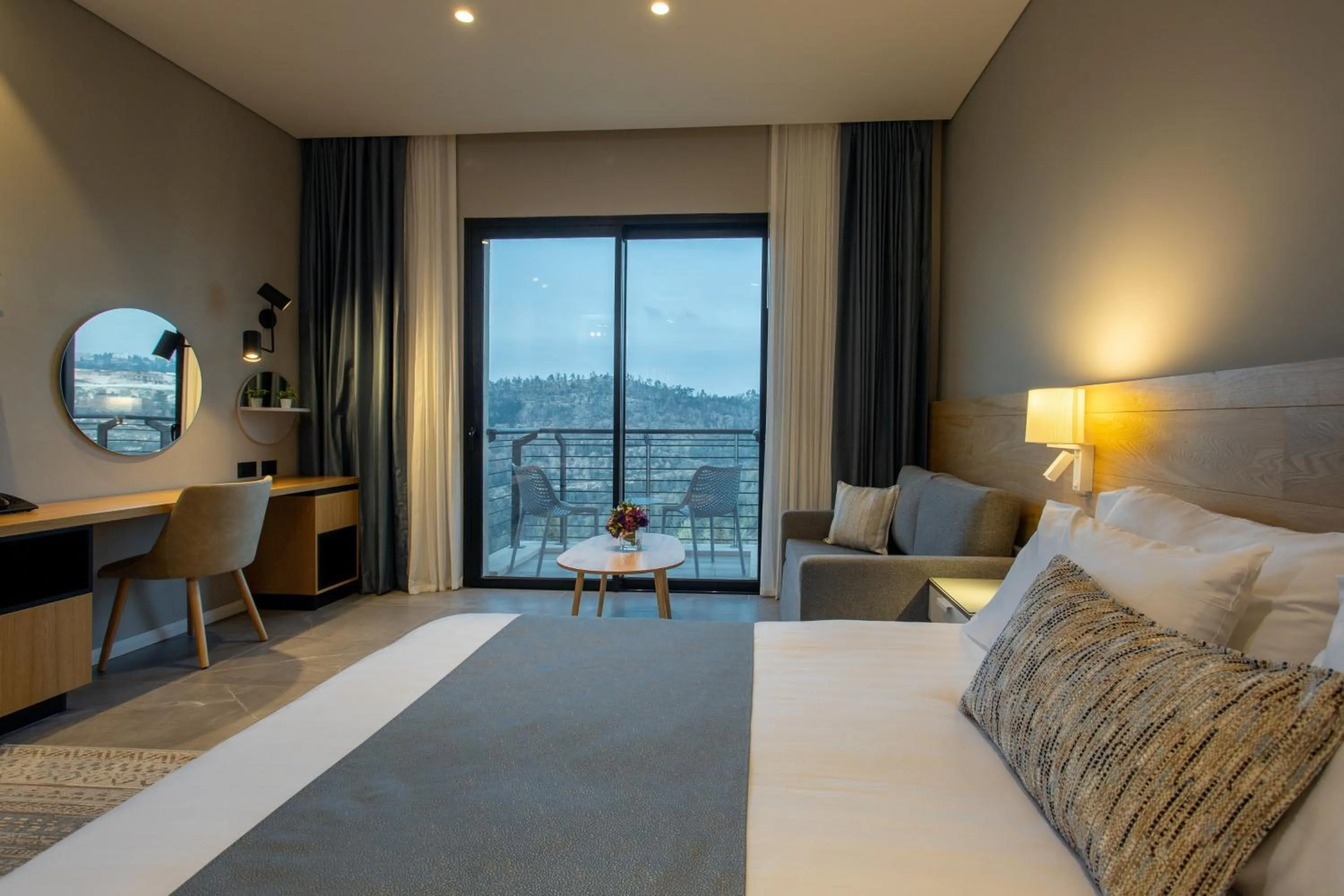 Photo of the whole room, Bed in Logos hotel in Yad Hashmona