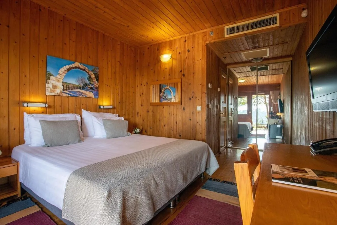 Bed in Logos hotel in Yad Hashmona