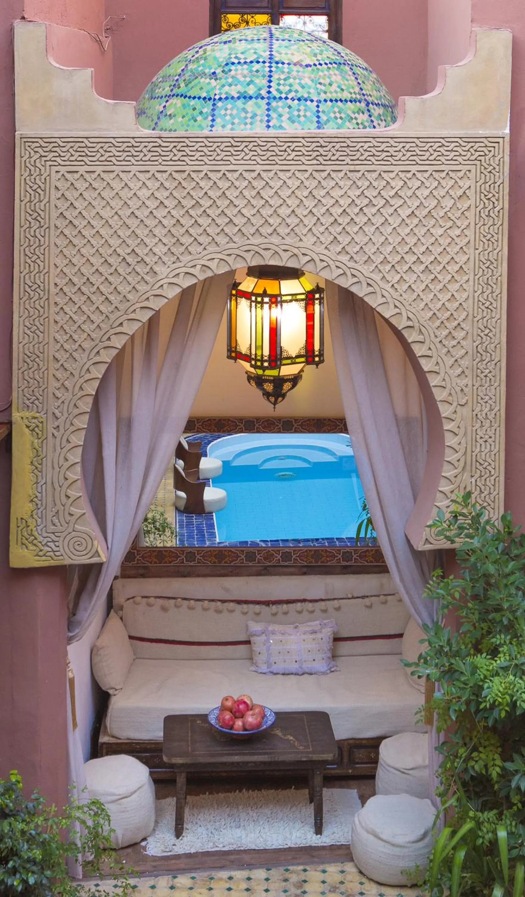 Patio, Bed in Riad Wardate Rita