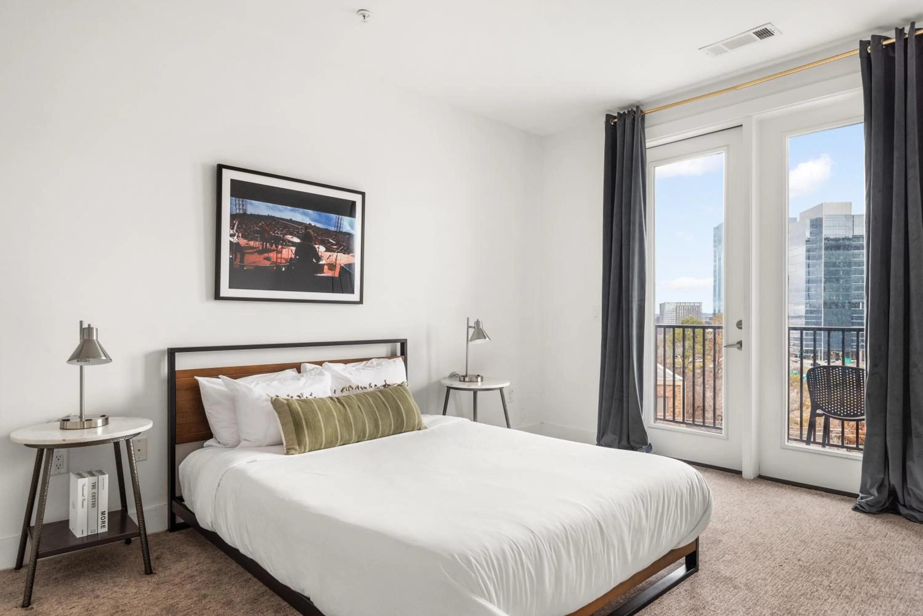 Bedroom, Bed in Mint House Nashville - Music Row