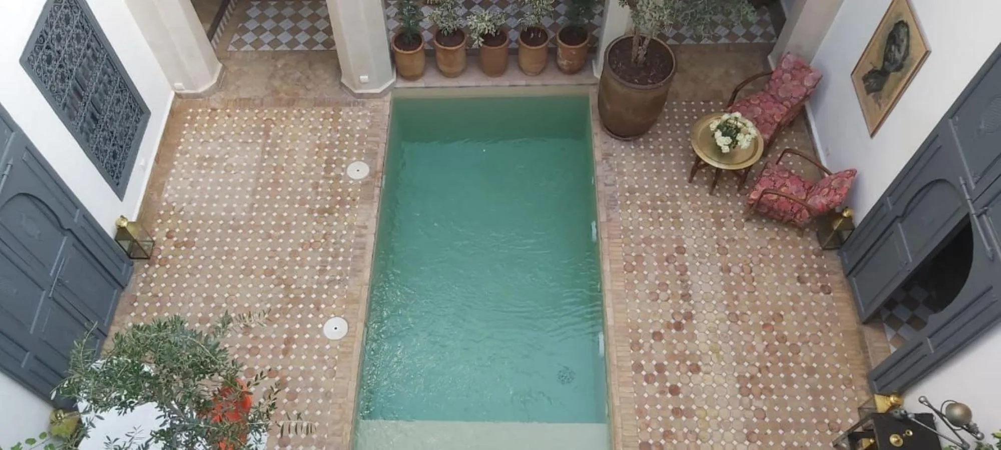 Patio in Riad Magellan Yoga and Spa