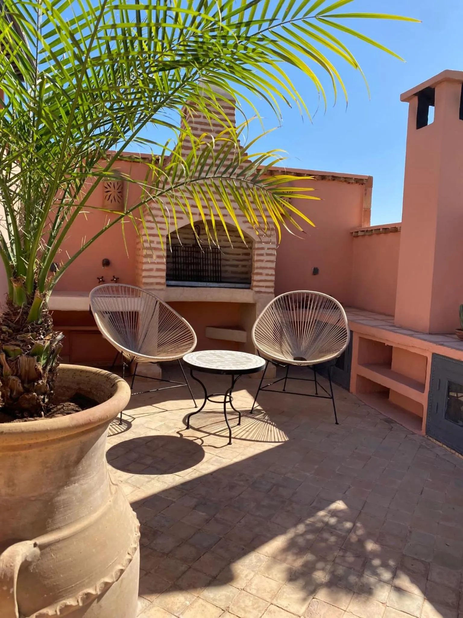 Patio in Riad Magellan Yoga and Spa