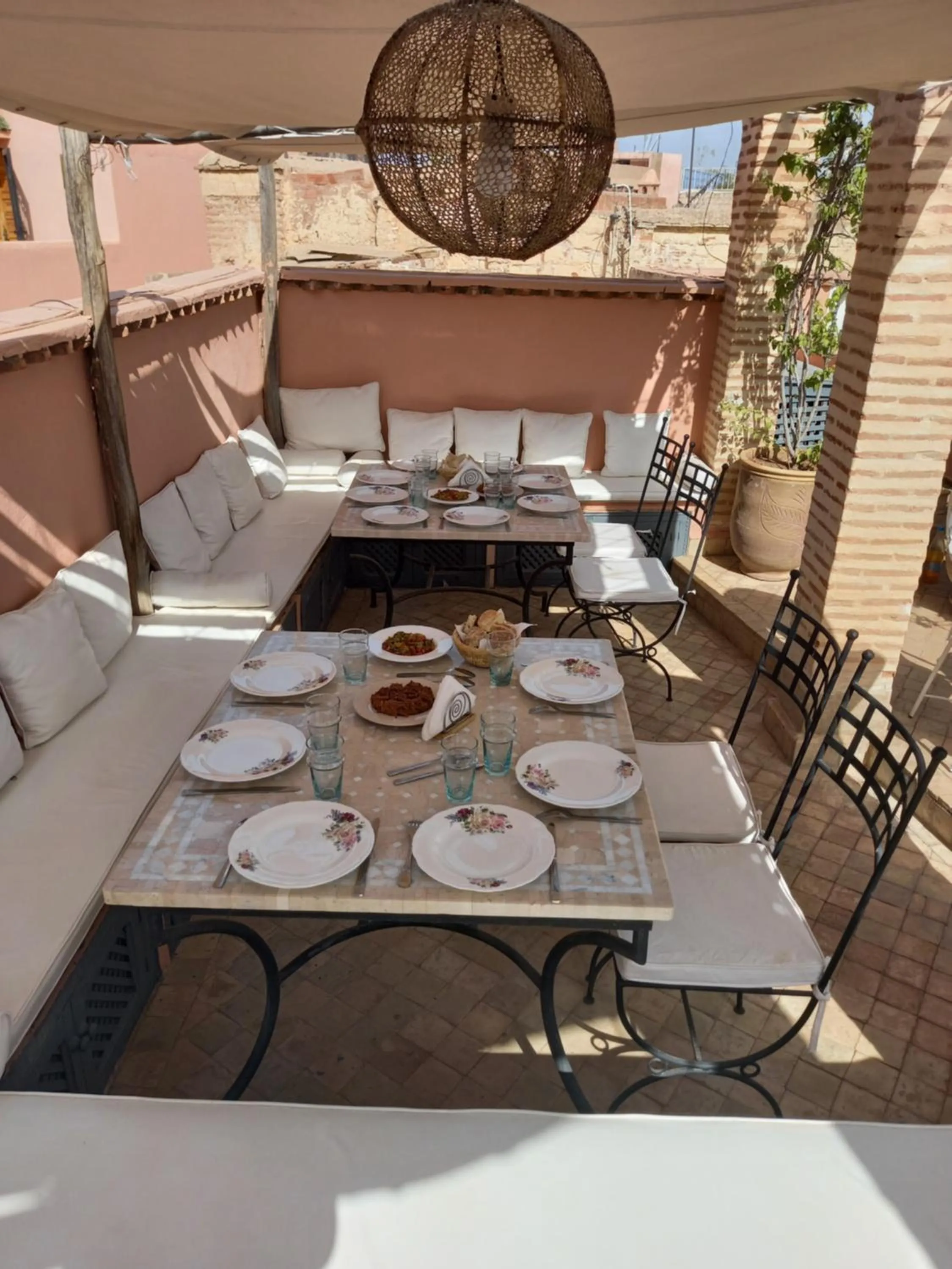 Balcony/Terrace in Riad Magellan Yoga and Spa