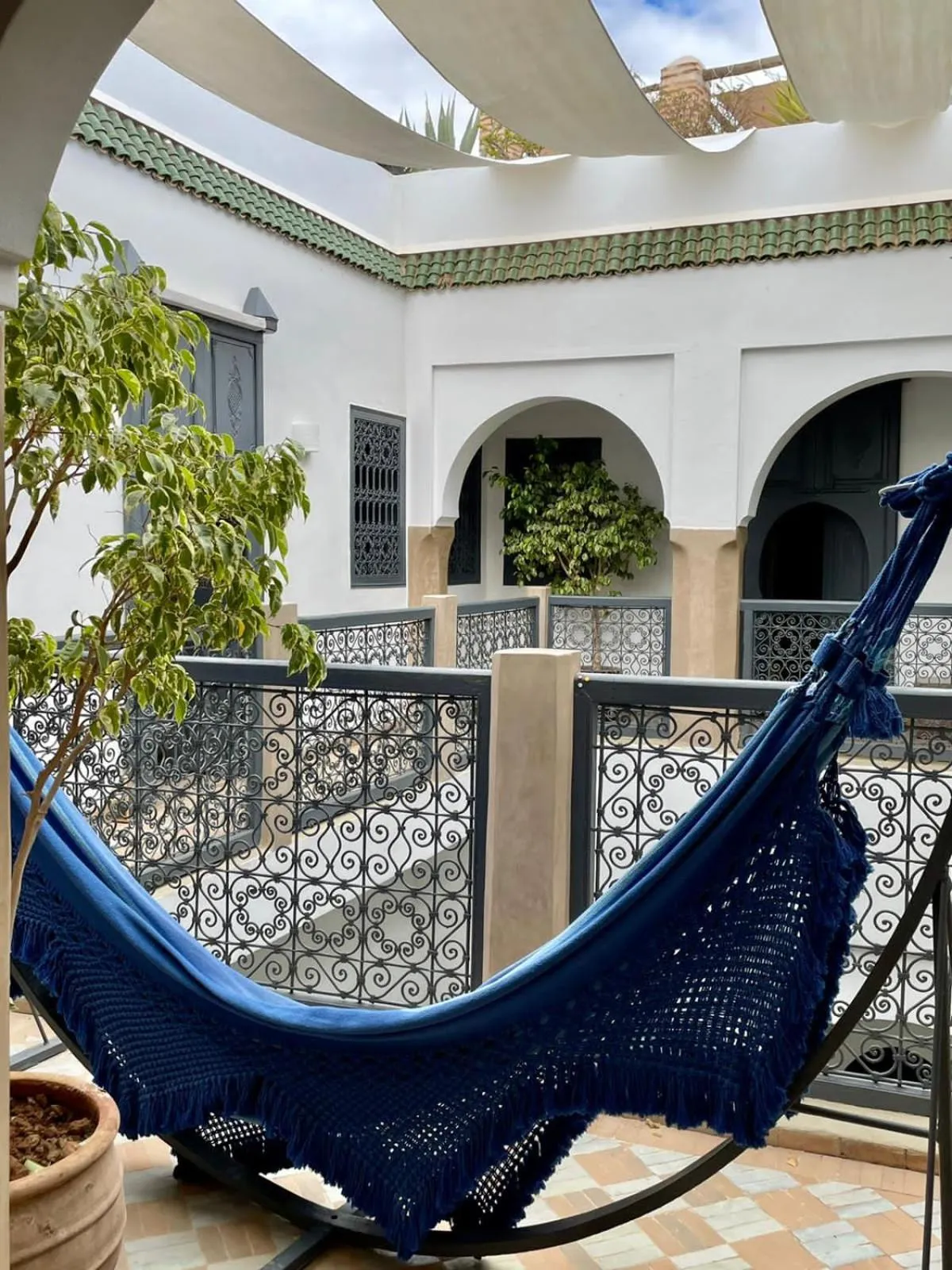 Patio in Riad Magellan Yoga and Spa