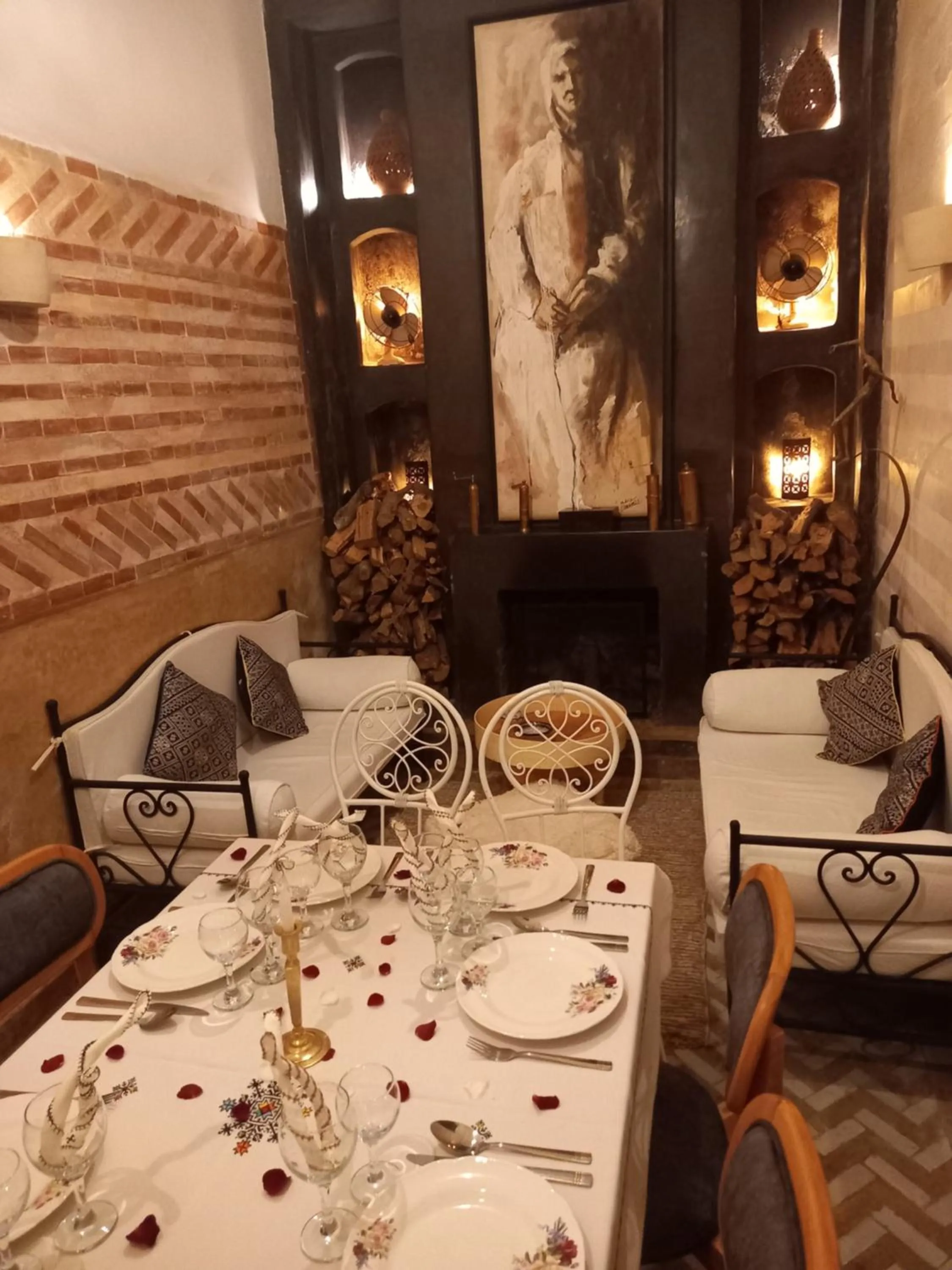 Living room in Riad Magellan Yoga and Spa