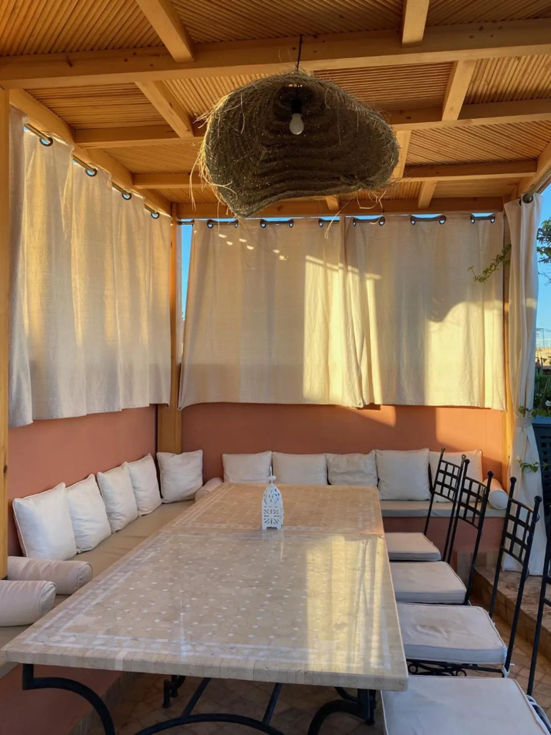 Patio in Riad Magellan Yoga and Spa