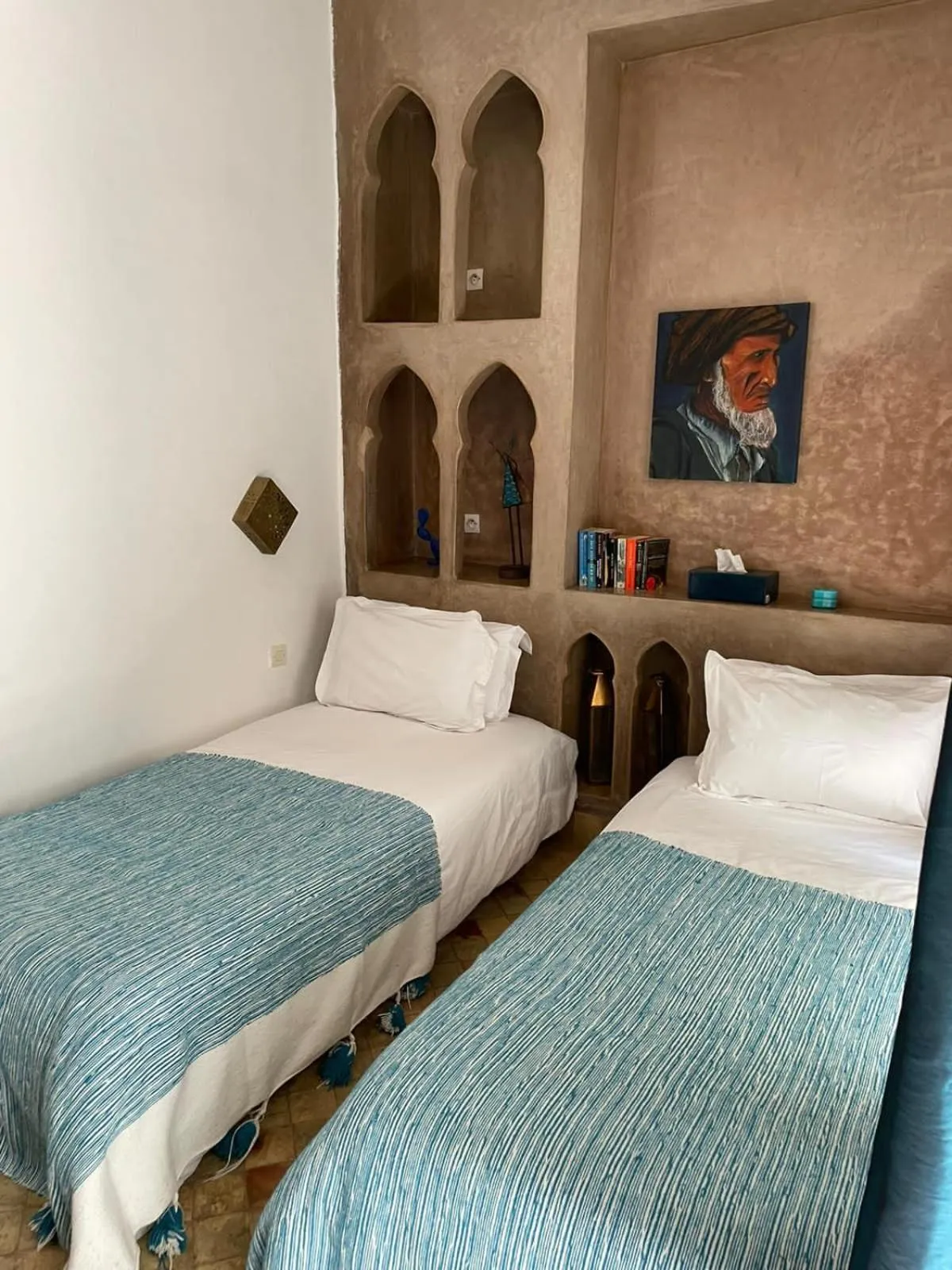 Bed in Riad Magellan Yoga and Spa