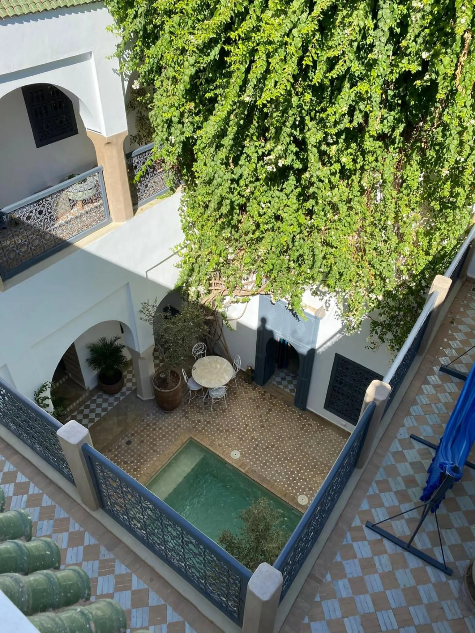 Patio in Riad Magellan Yoga and Spa