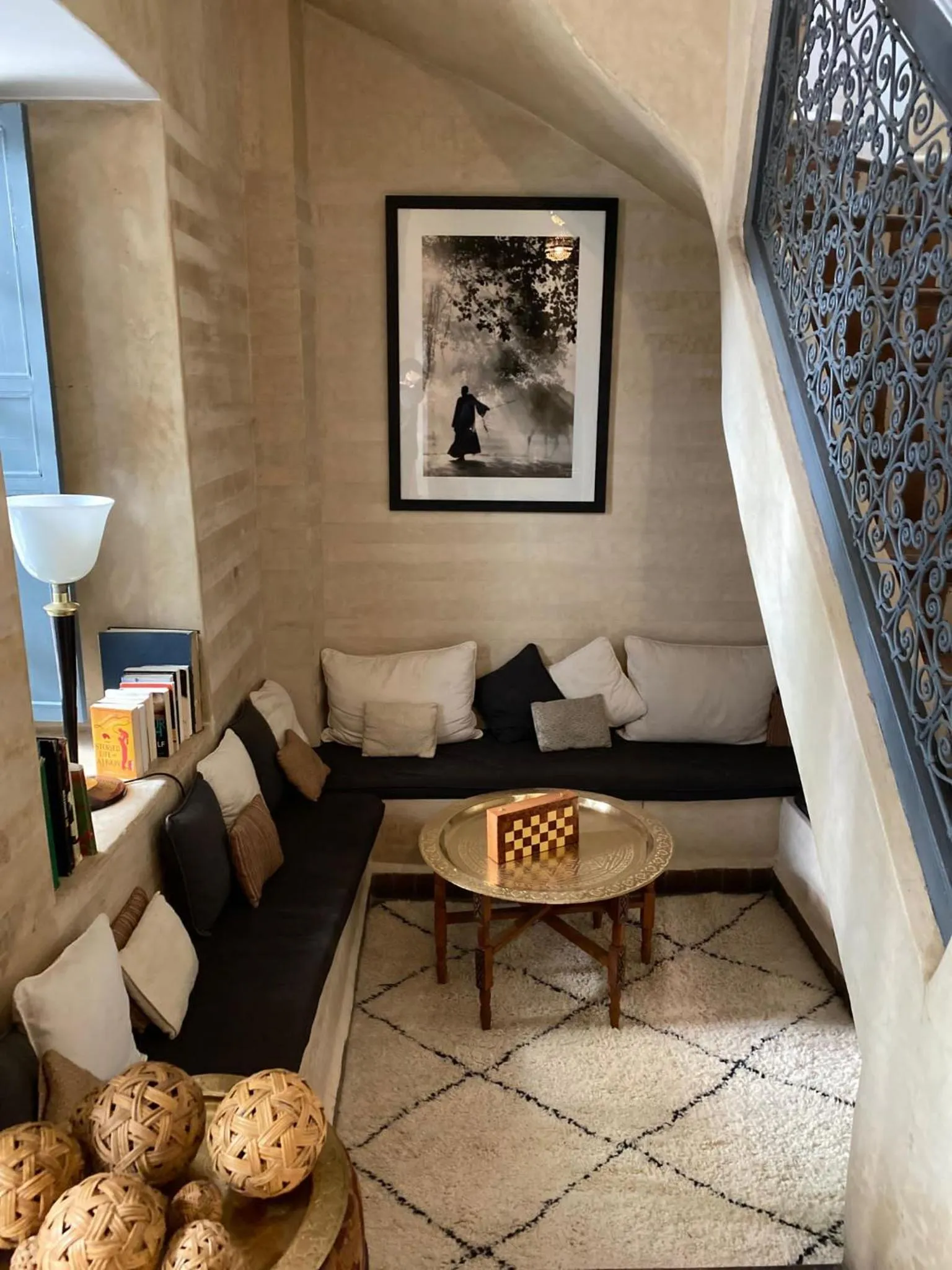 Living room in Riad Magellan Yoga and Spa