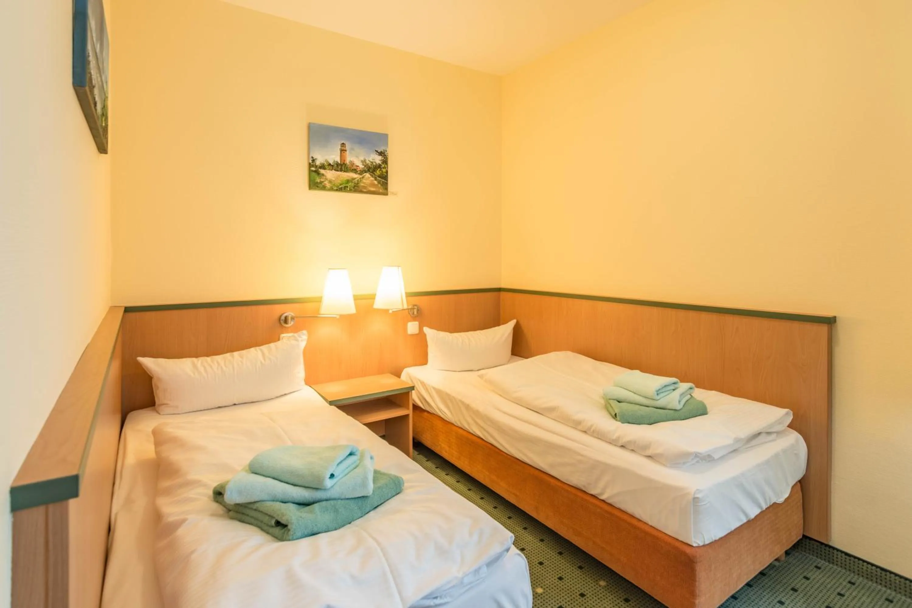 Photo of the whole room, Bed in Am Weststrand Aparthotel Kühlungsborn