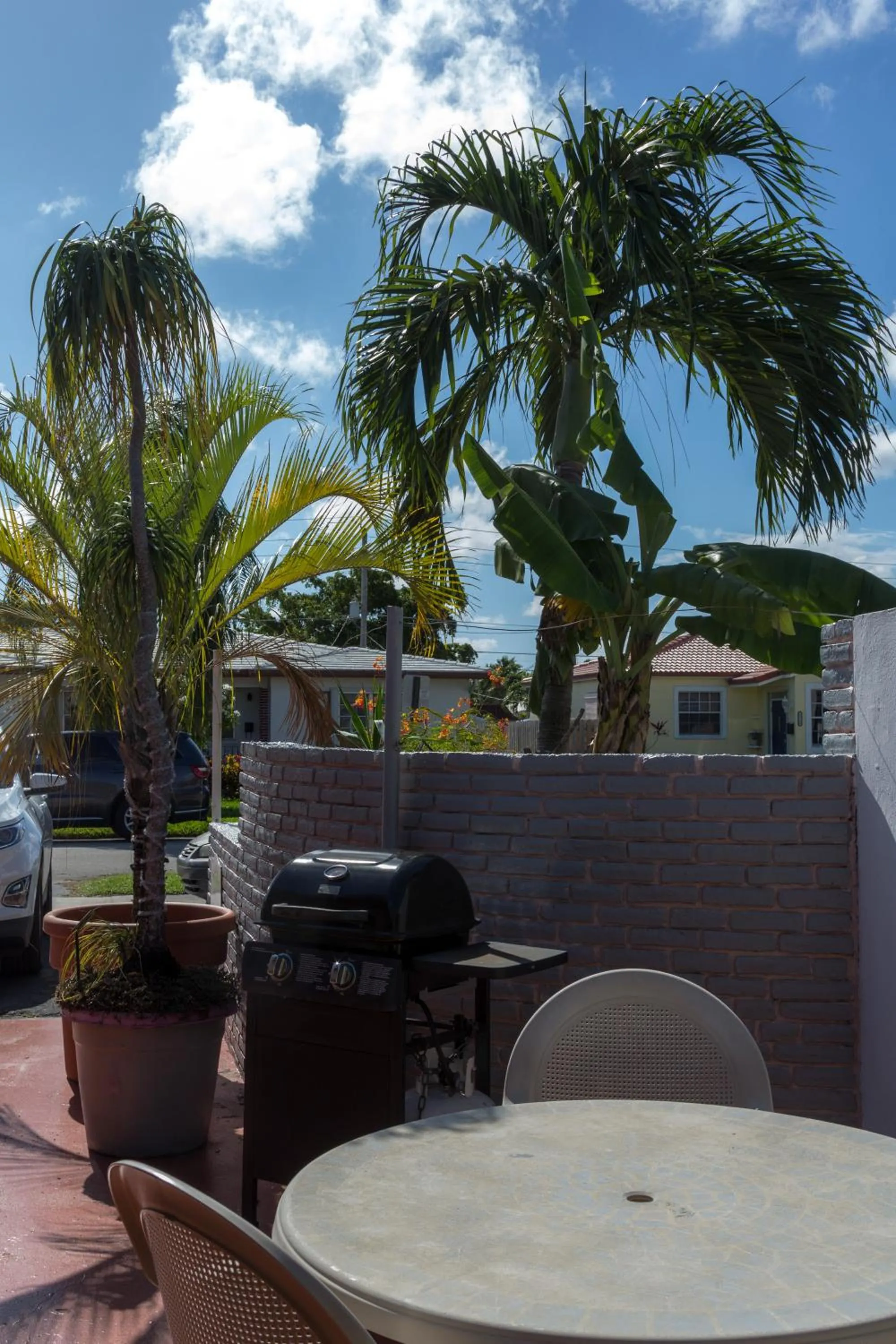 Day in Richard's Motel Courtyard