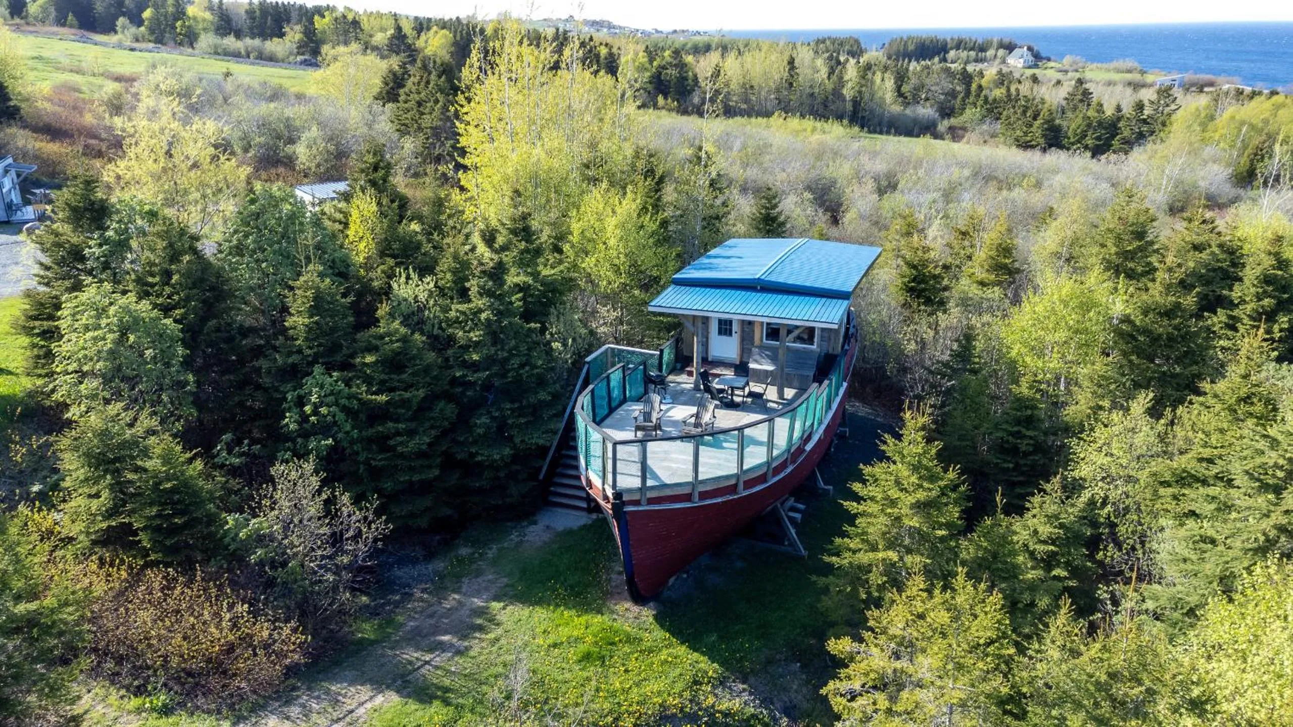 Bird's eye view in Auberge/Chalet Griffon Aventure