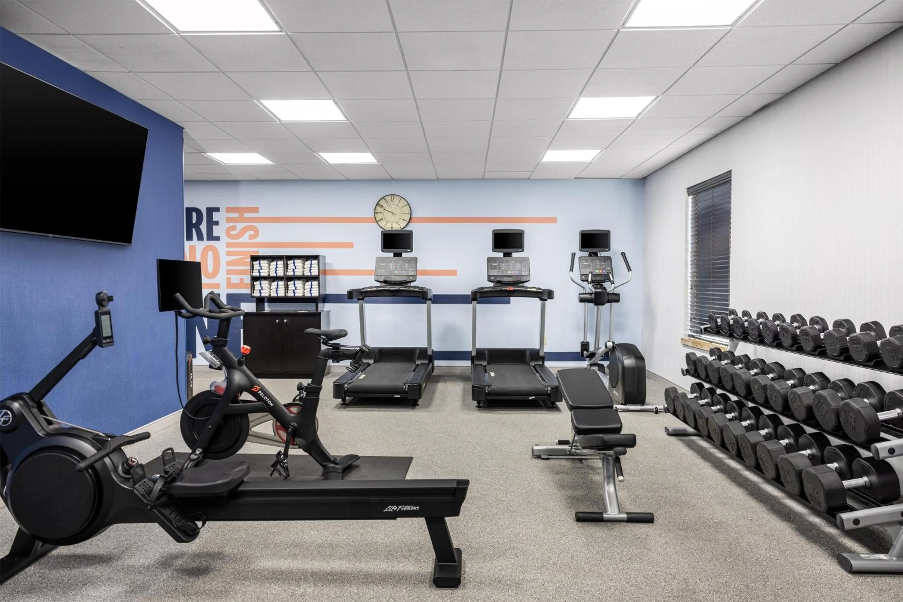 Fitness centre/facilities in Hampton Inn and Suites Hope