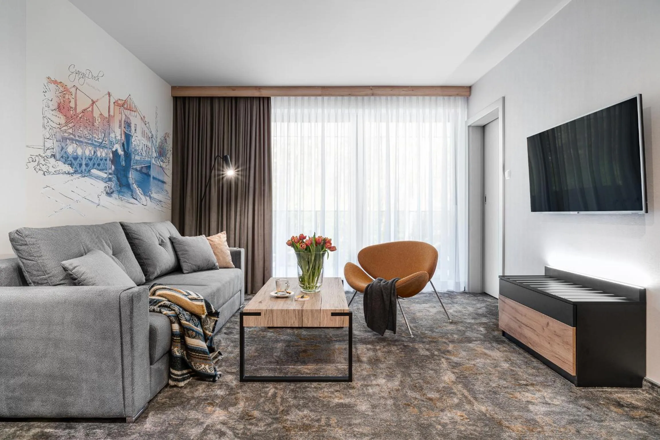 Living room in Rezydencja Morski Tygiel