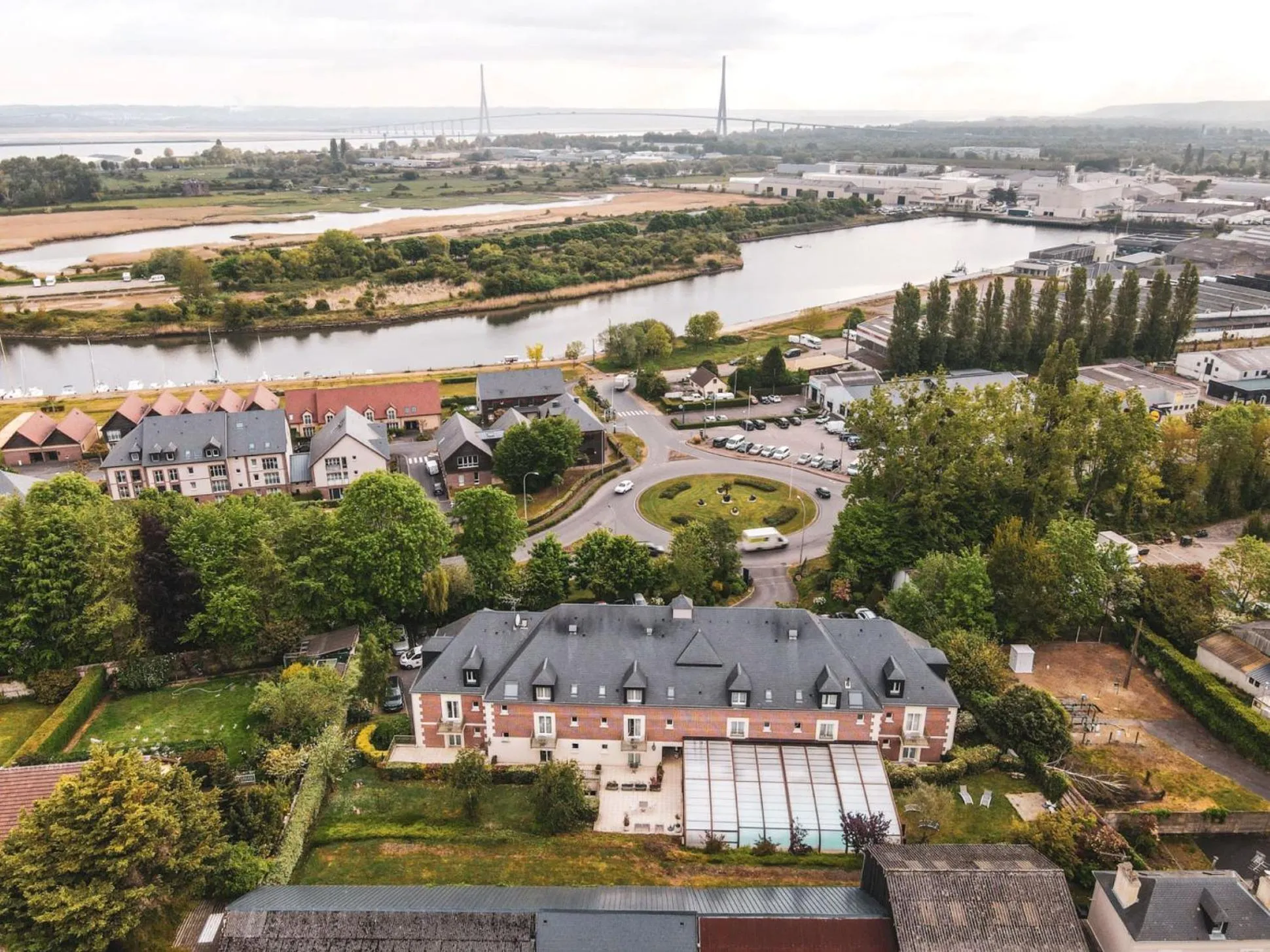 Bird's eye view in Tulip Inn Honfleur Residence & Spa