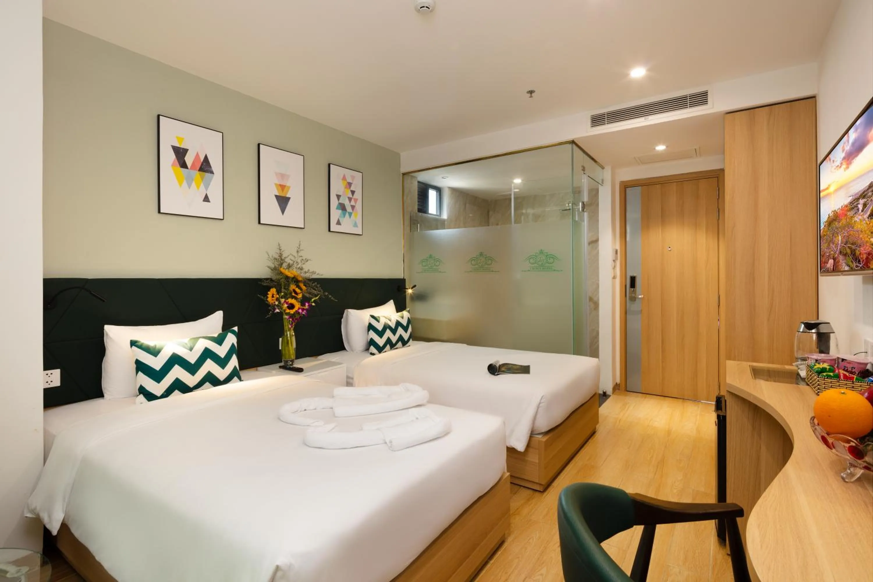 Photo of the whole room, Bed in Crown Hotel Nha Trang