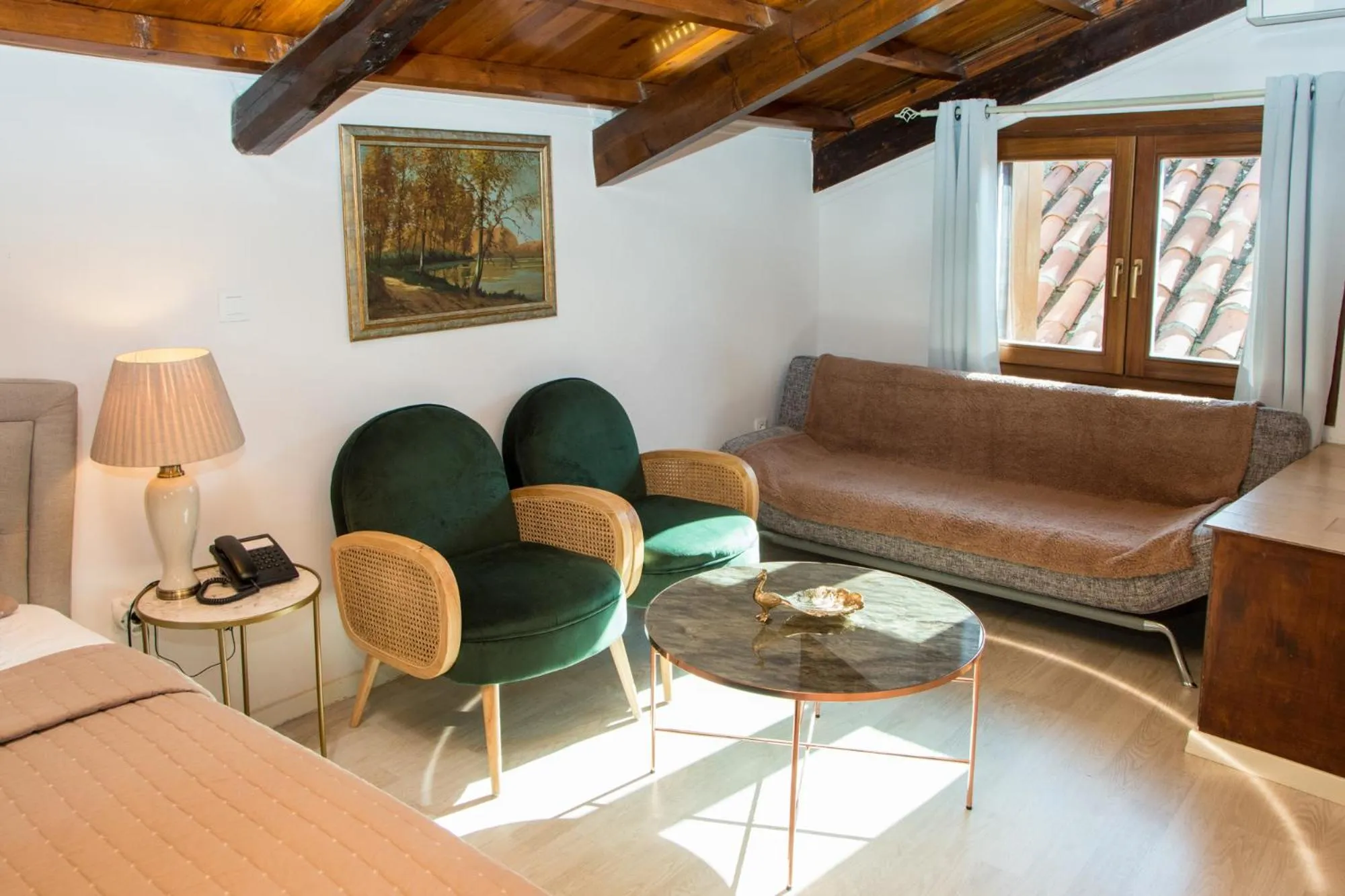 Bed in Arxontiko Hotel