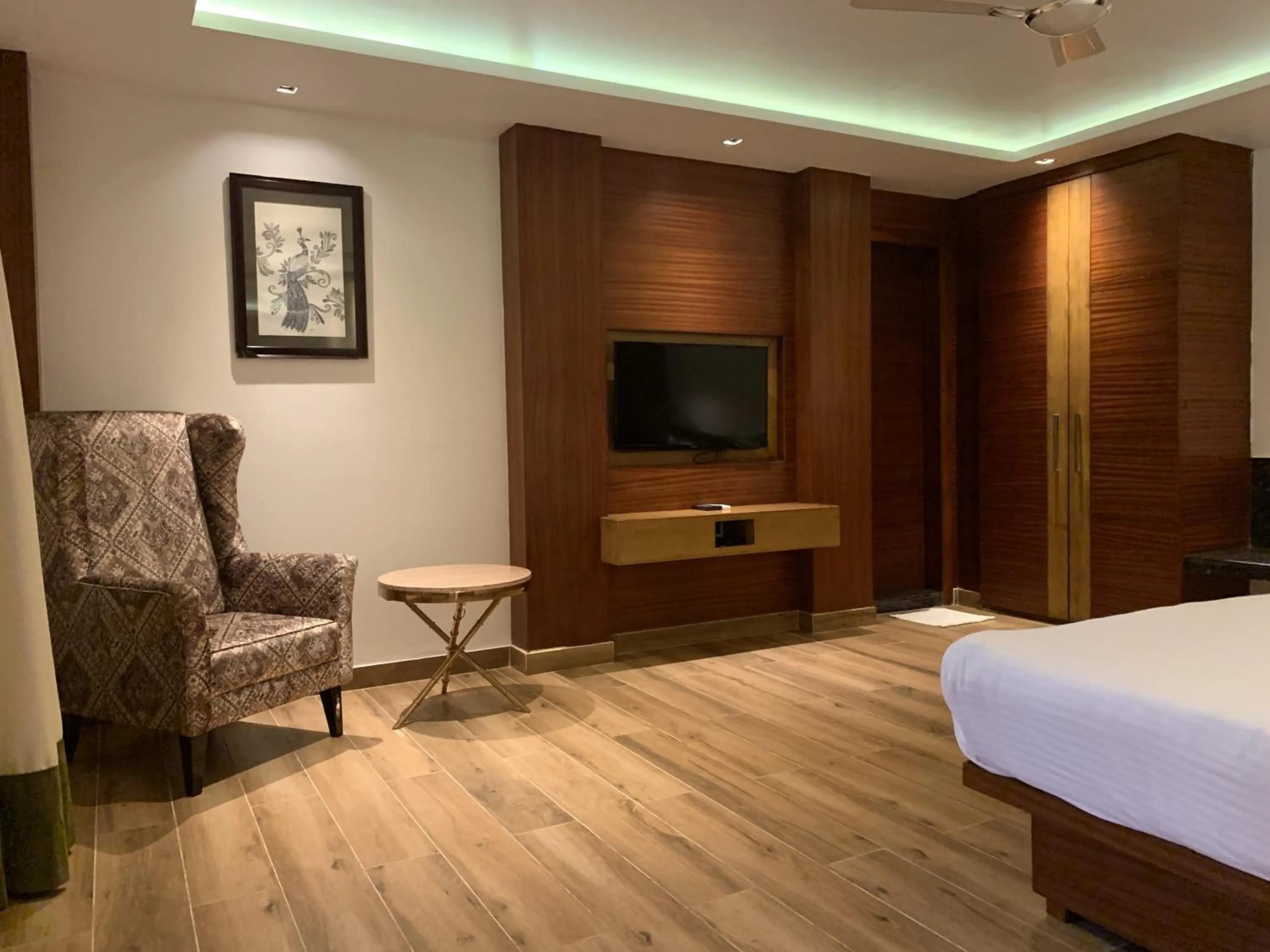 TV and multimedia, Bed in The Greenwood Resort, Guwahati