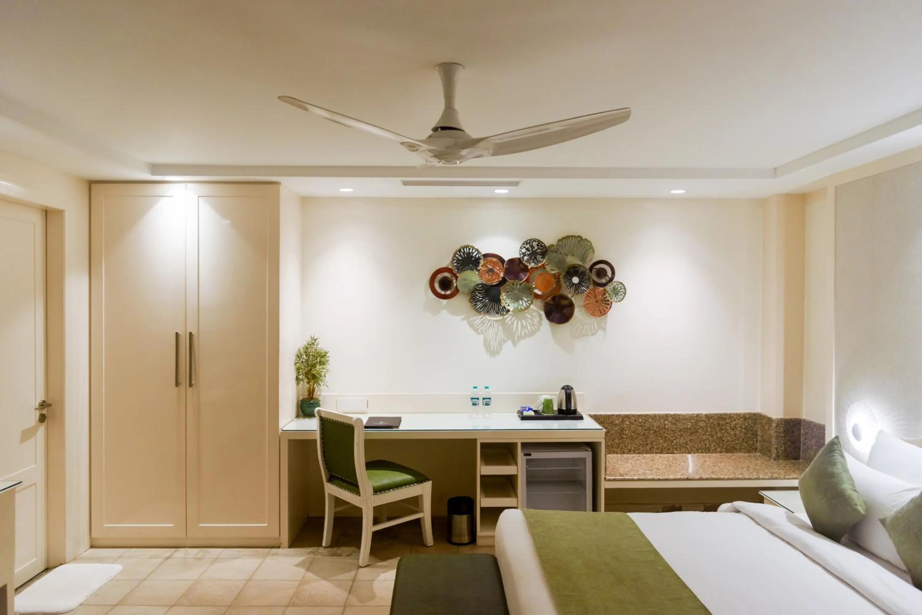 Dining area, Bed in The Greenwood Resort, Guwahati