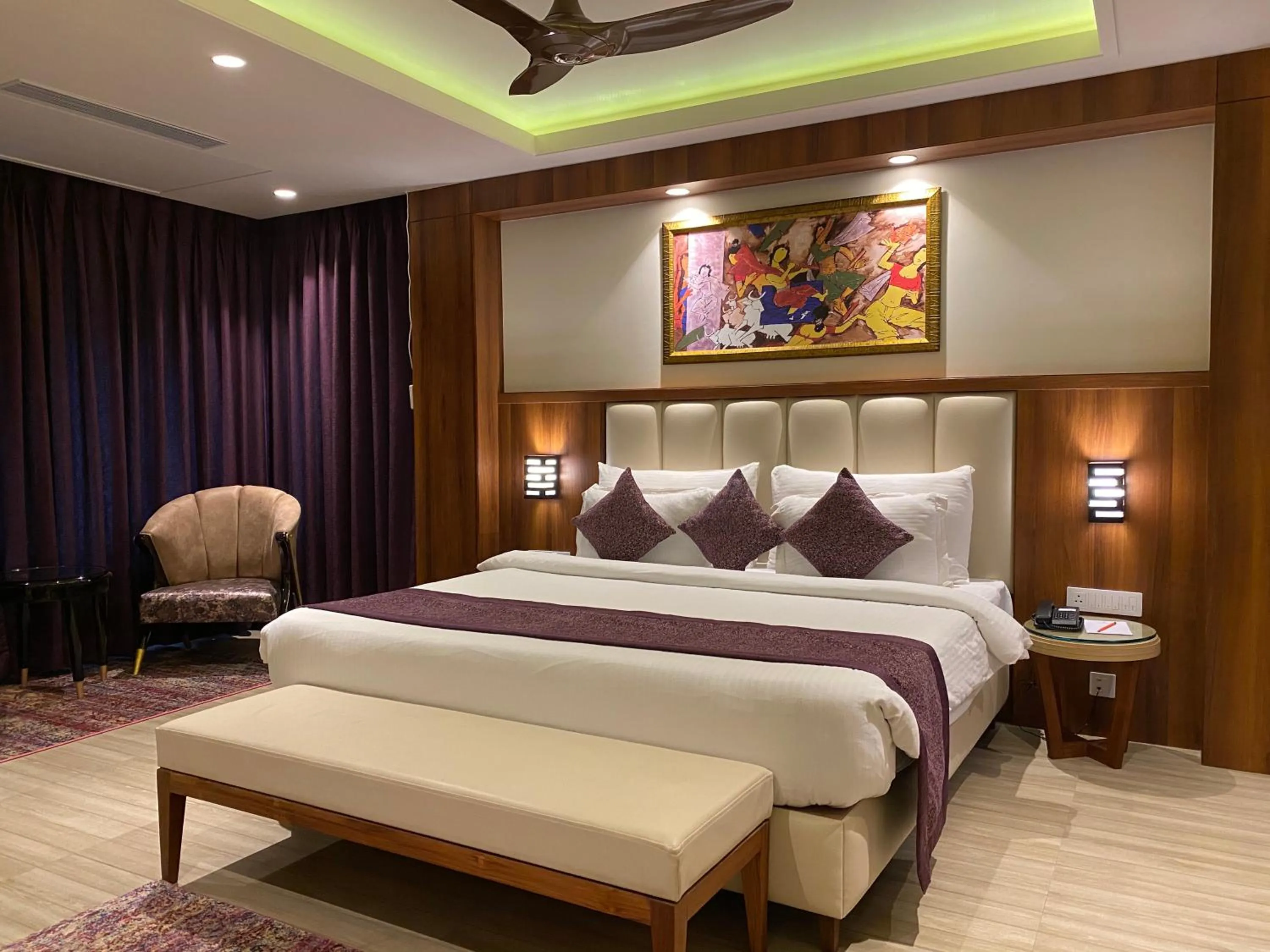 Bedroom, Bed in The Greenwood Resort, Guwahati
